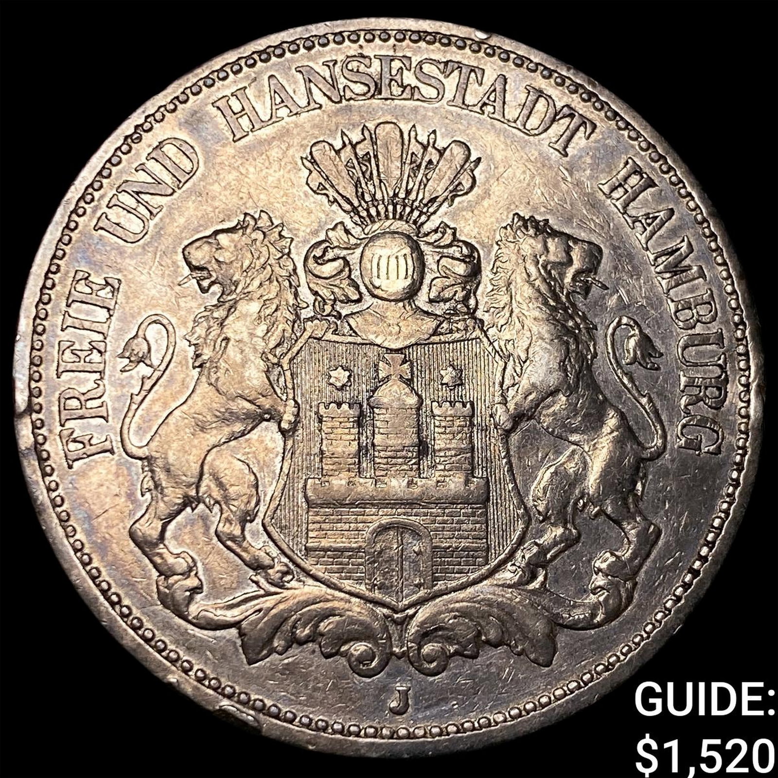 1898J Germany Silver 5 Mark KM-610 (1 of 2)