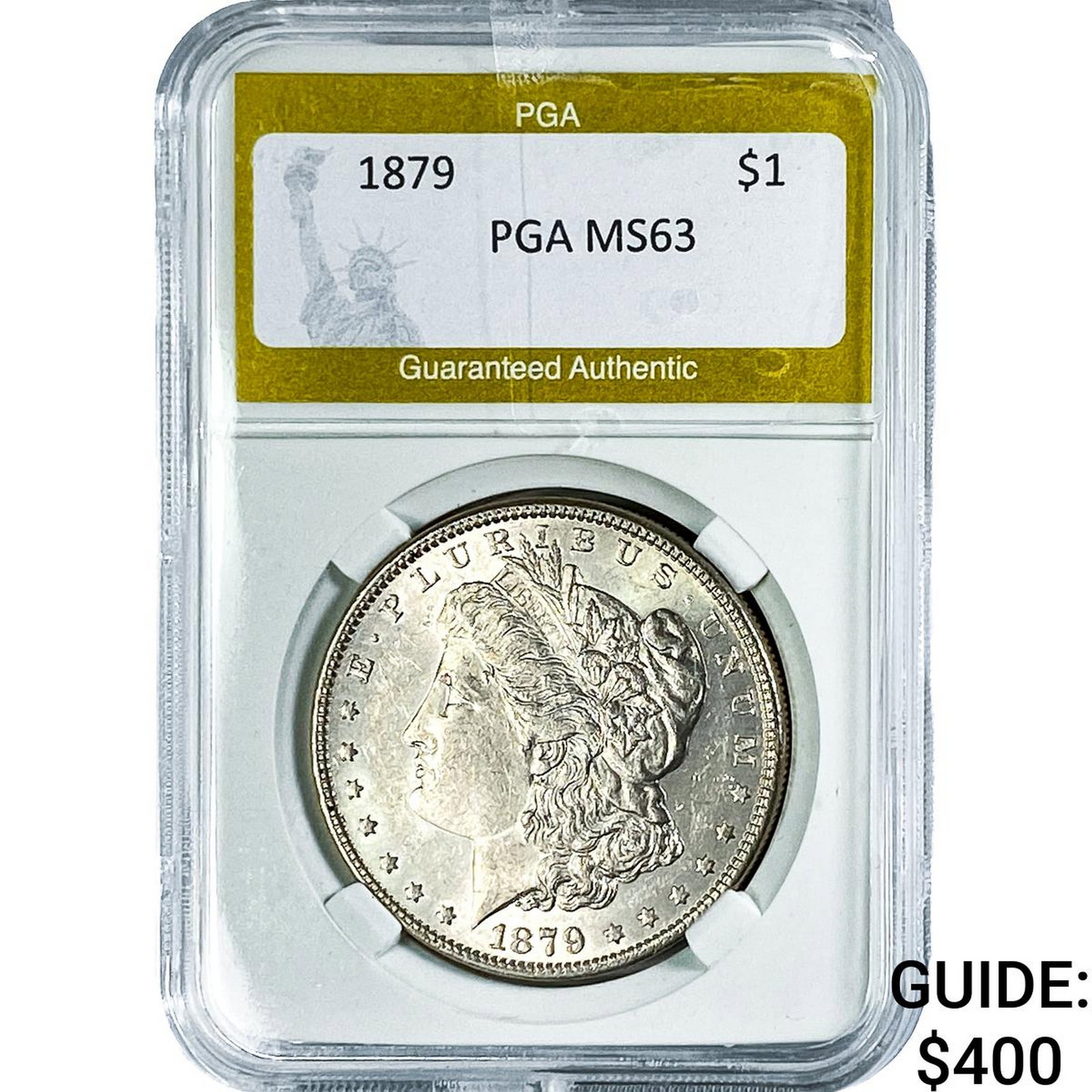 1879 Morgan Silver Dollar PGA MS63: 1879 Morgan Silver Dollar PGA MS63