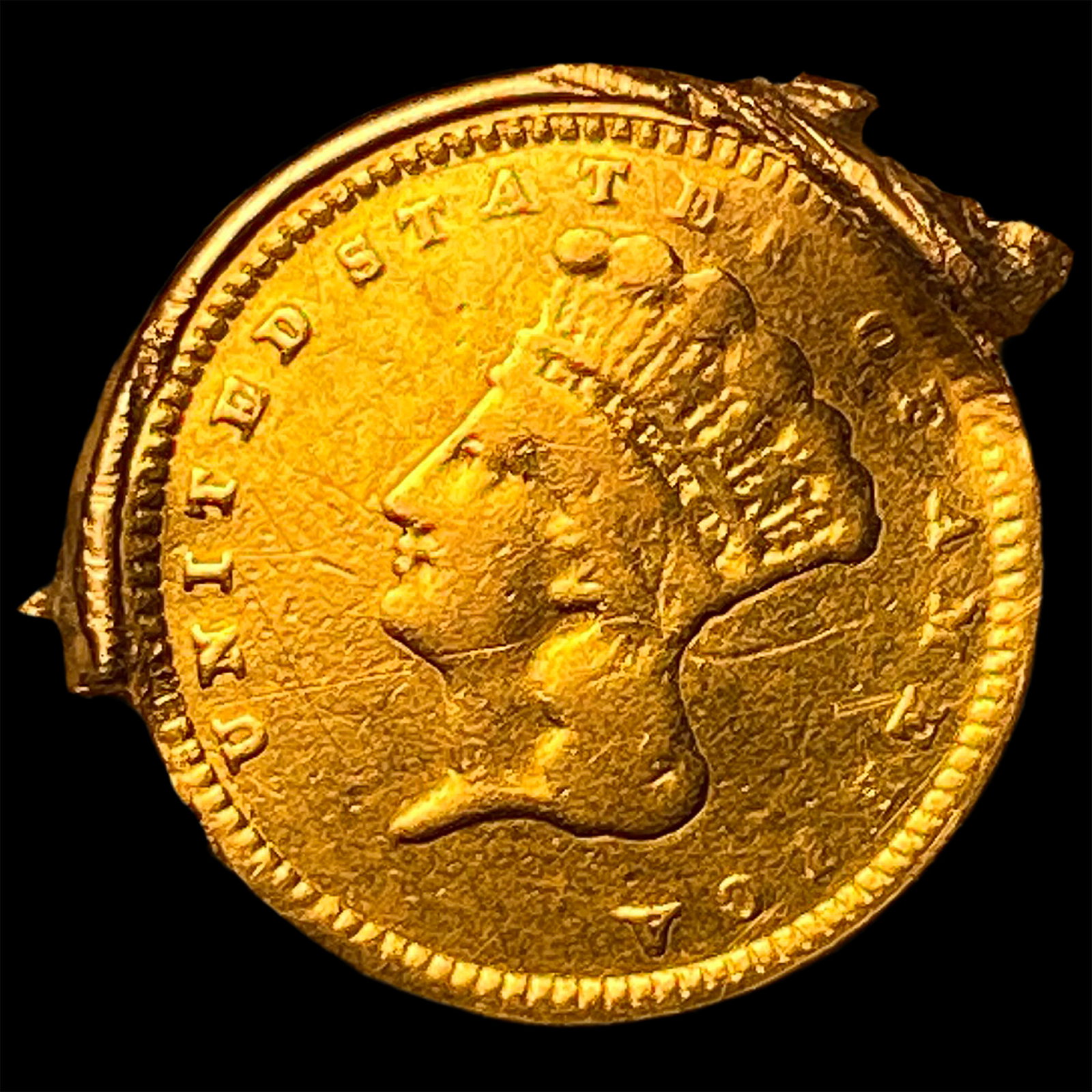 1856 Gold $1 Indian Princess Head Type 2 HIGH GRADE
