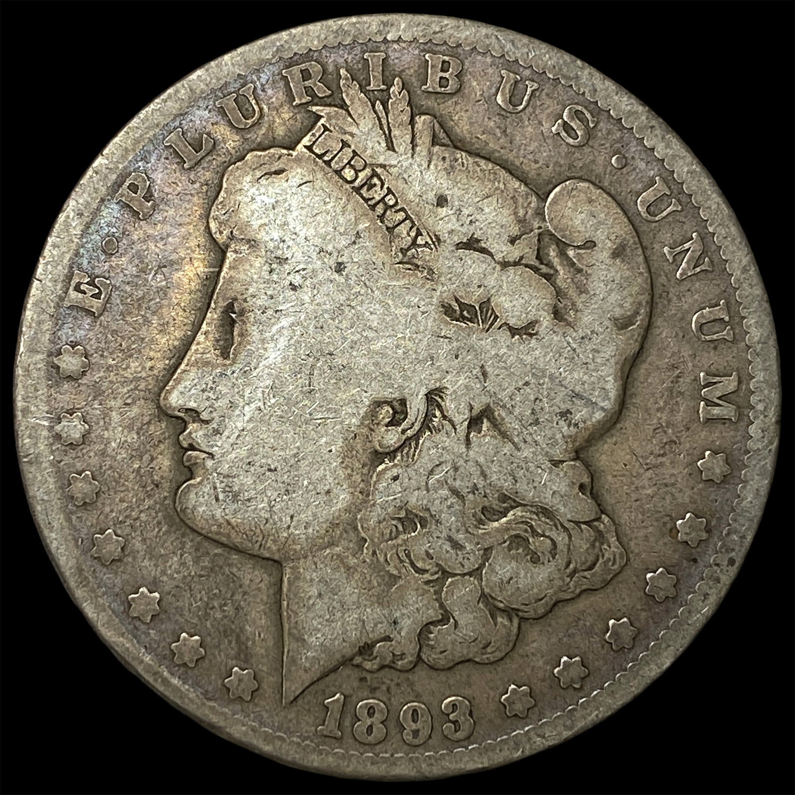 1893-CC Silver Morgan Dollar NICELY CIRCULATED