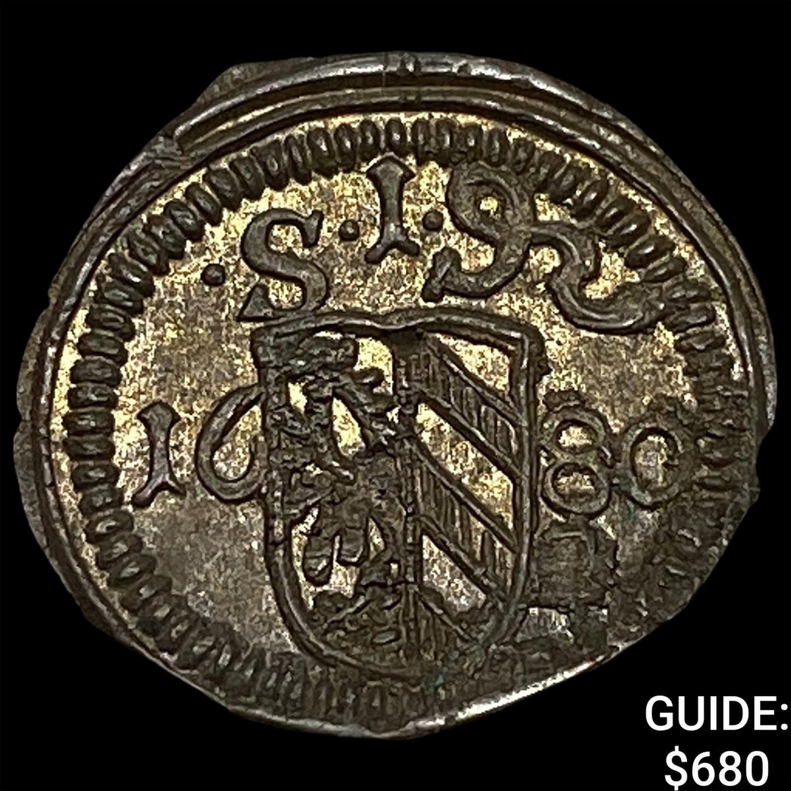 1860 Germany Nuenberg Billon 1 Pfennig (1 of 2)