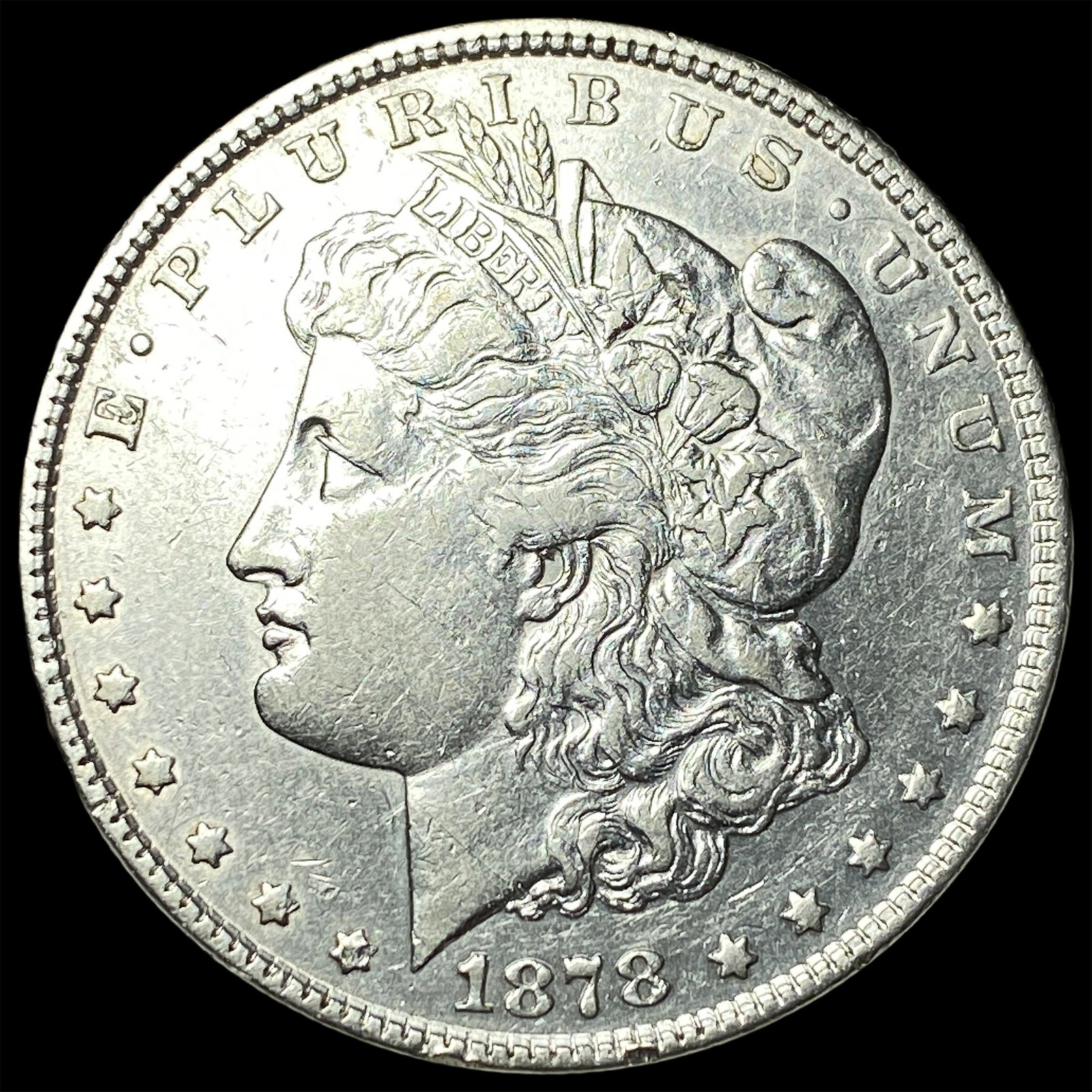 1878 Silver Morgan Dollar CLOSELY UNCIRCULATED: 1878 Silver Morgan Dollar CLOSELY UNCIRCULATED