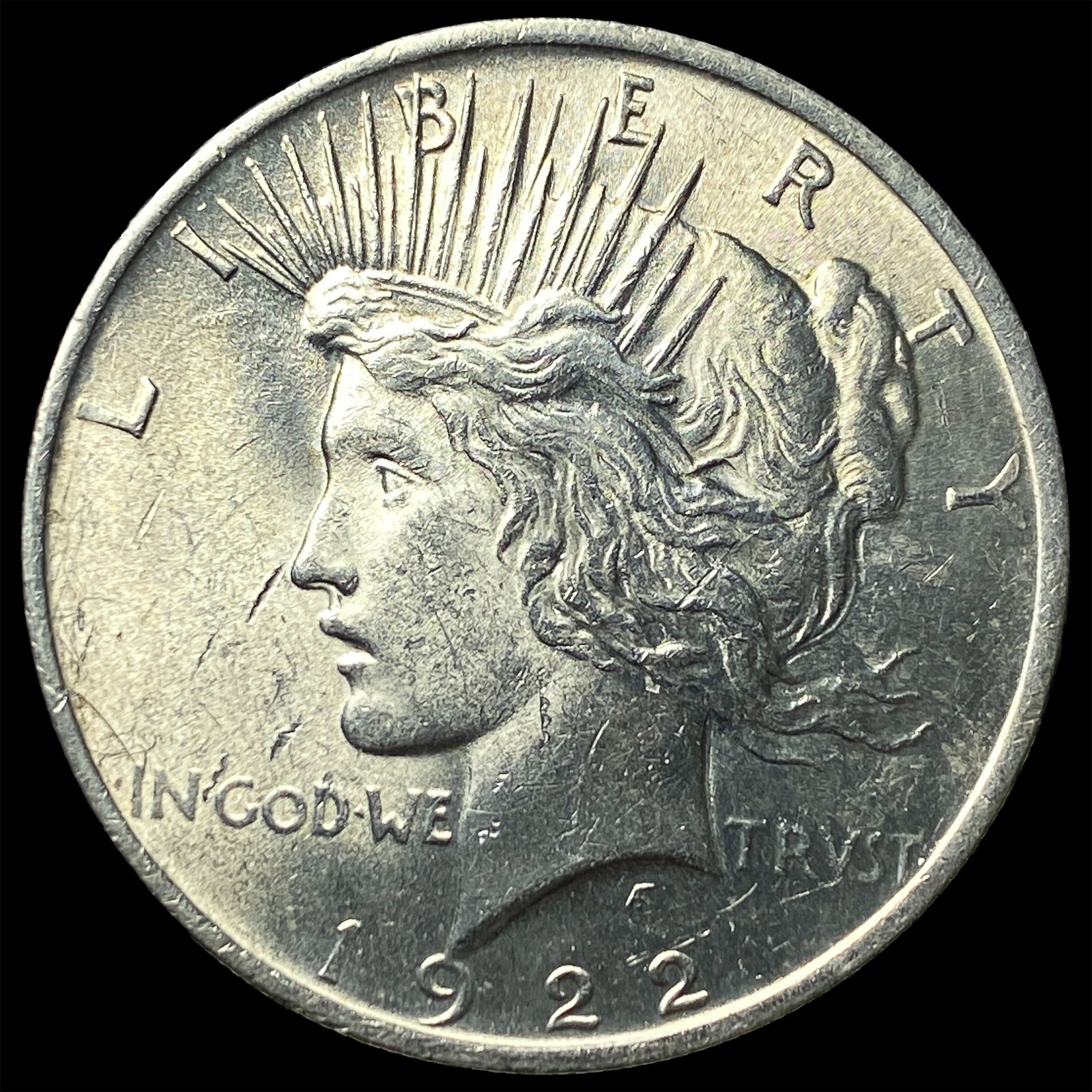 1922 Silver Peace Dollar CHOICE BU (1 of 2)