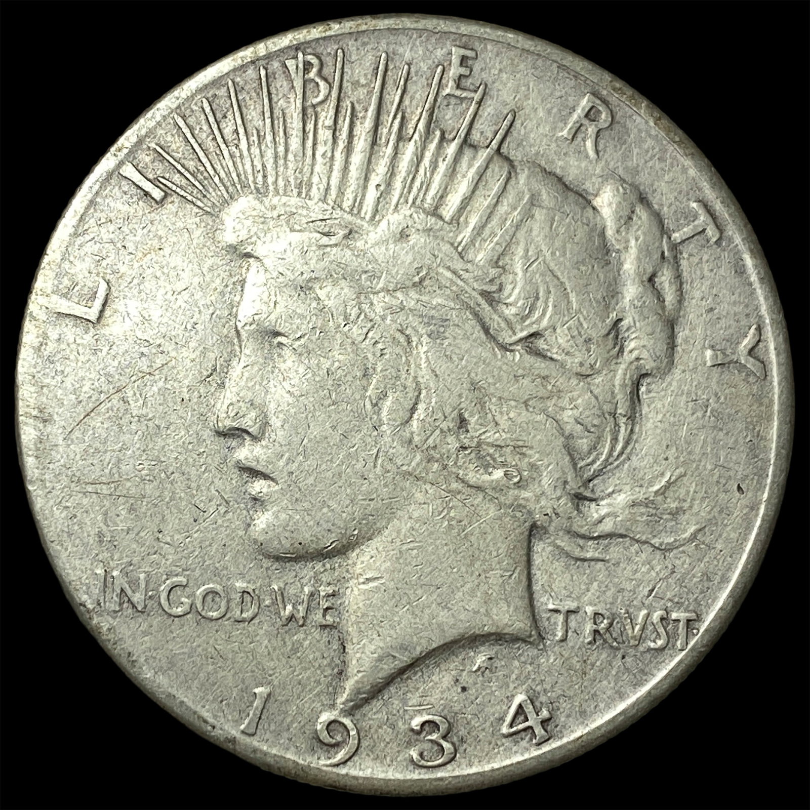 1934 Peace Silver Dollar CLOSELY UNCIRCULATED