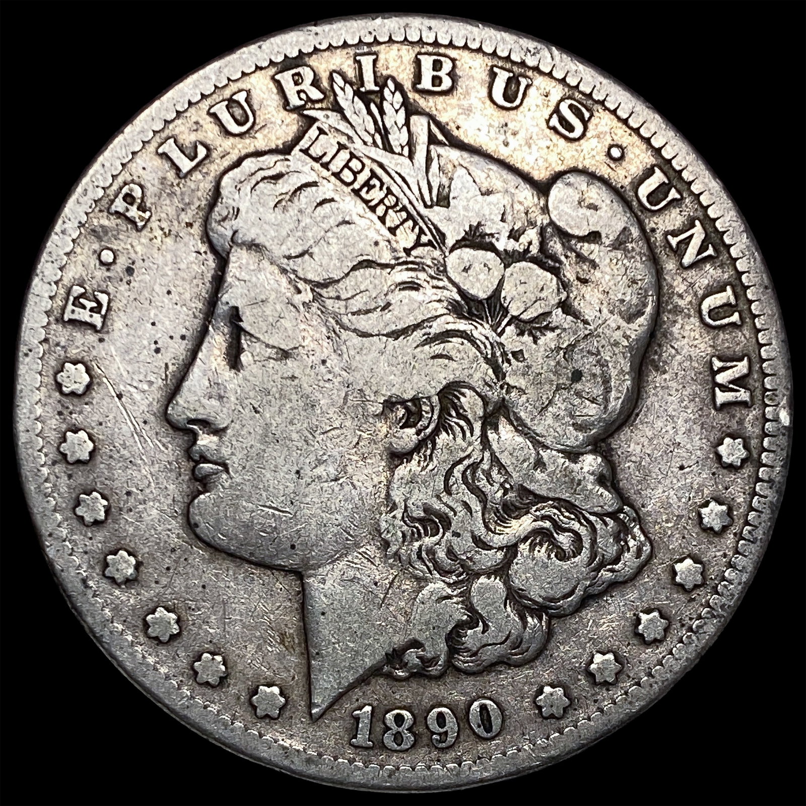 1890-CC Silver Morgan Dollar LIGHTLY CIRCULATED: 1890-CC Silver Morgan Dollar LIGHTLY CIRCULATED