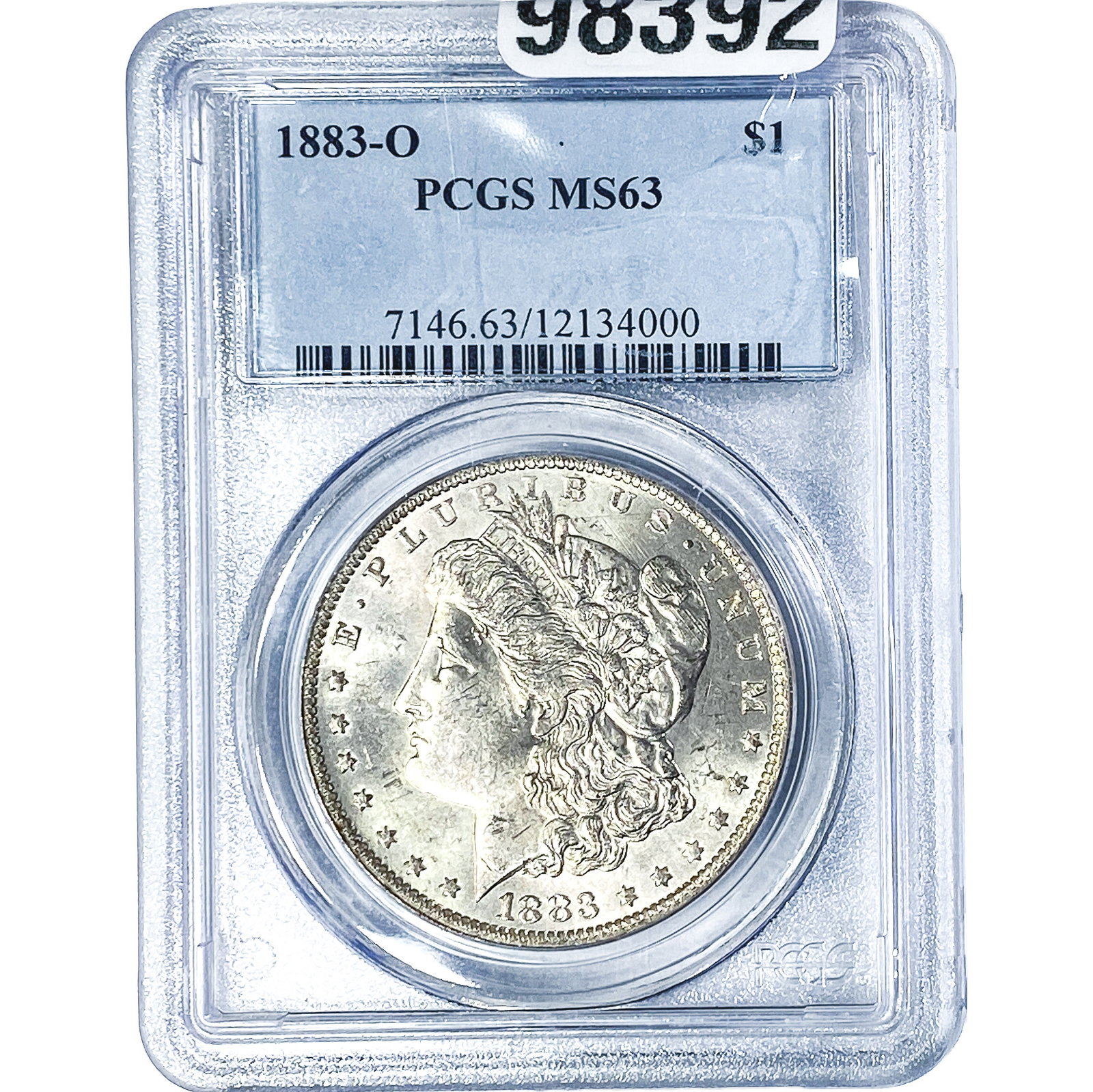 1883-O Morgan Silver Dollar PCGS MS63: 1883-O Morgan Silver Dollar PCGS MS63