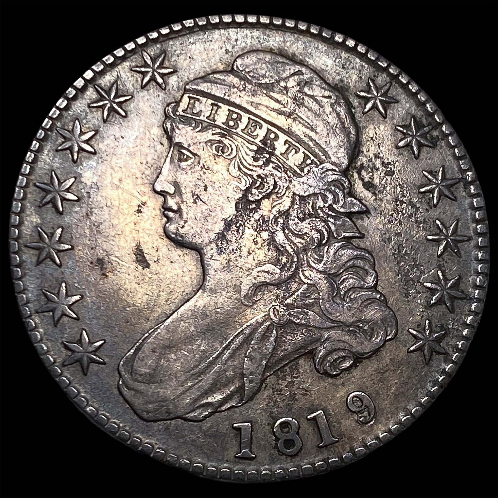 1819 Capped Bust Half Dollar CHOICE BU (1 of 2)