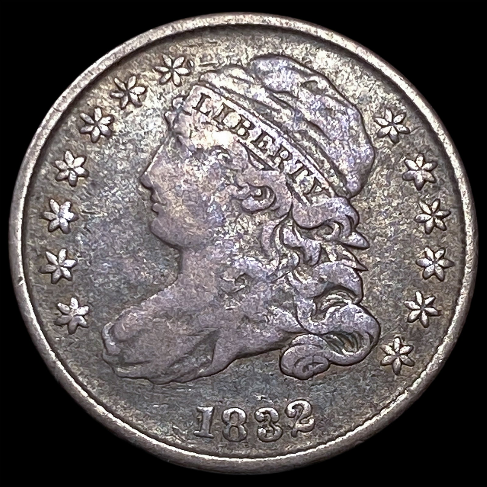 1832 Capped Bust Dime NEARLY UNCIRCULATED: 1832 Capped Bust Dime NEARLY UNCIRCULATED