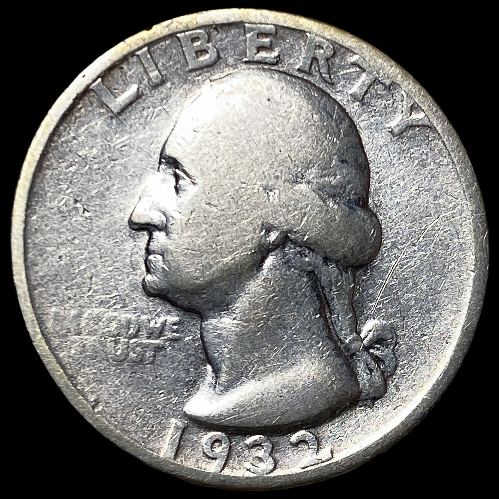 1932-S Silver Washington Quarter LIGHTLY CIRCULATED