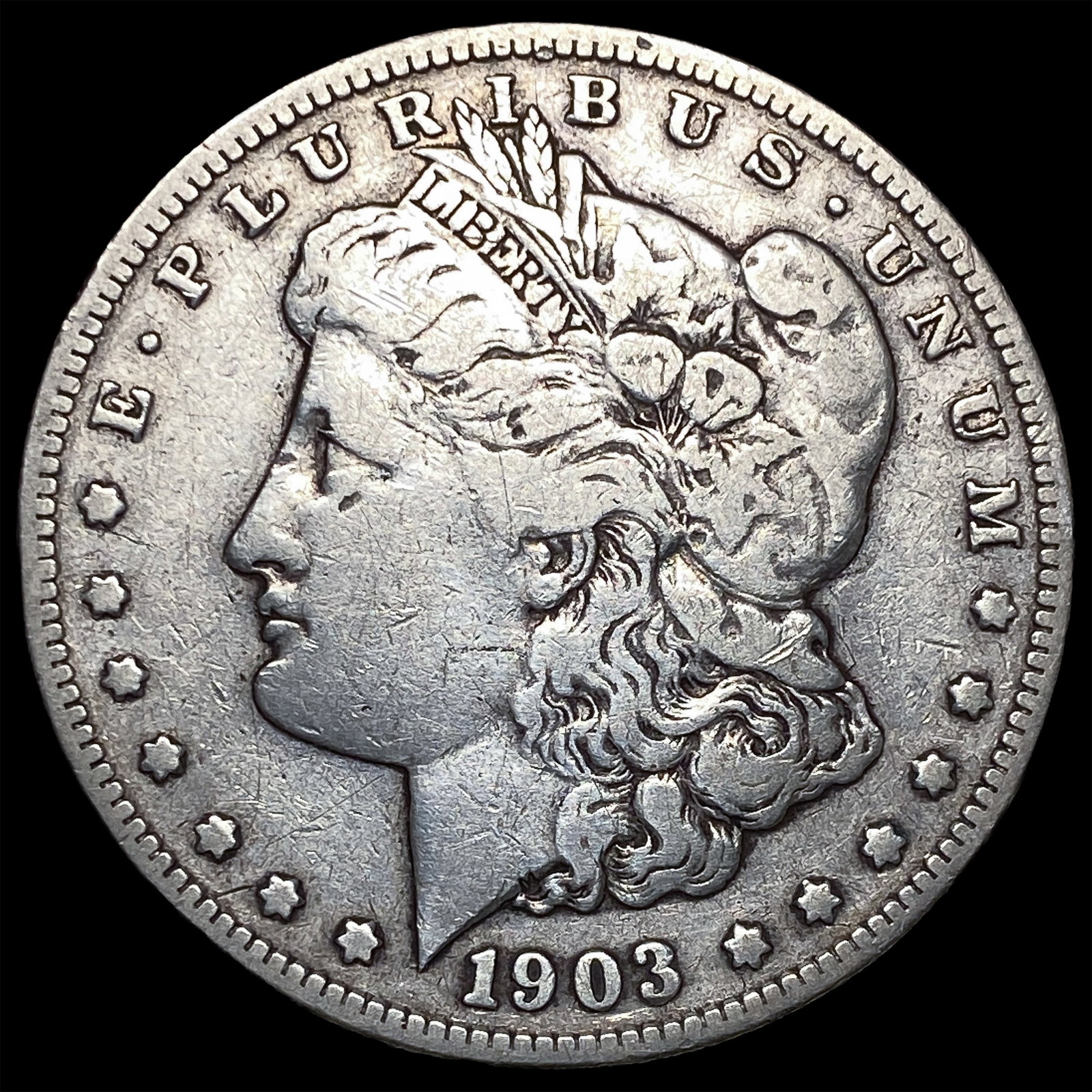 1903-S Silver Morgan Dollar NEARLY UNCIRCULATED: 1903-S Silver Morgan Dollar NEARLY UNCIRCULATED