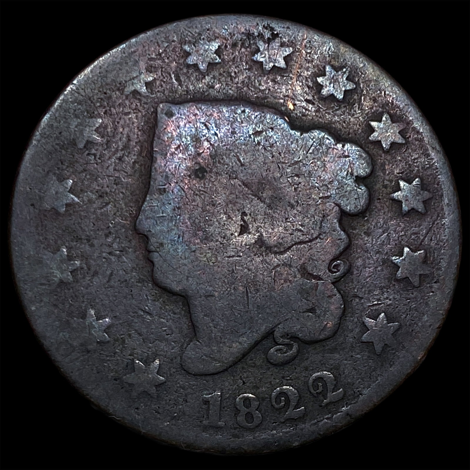 1822 Large Cent NICELY CIRCULATED (1 of 2)