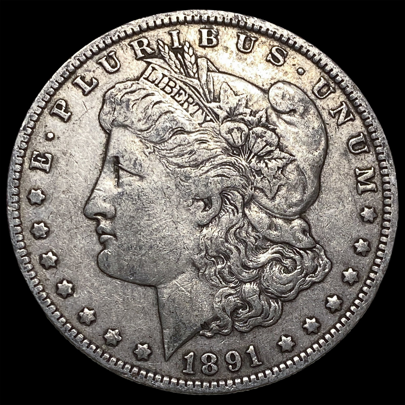 1891-C Morgan Silver Dollar NEARLY UNCIRCULATED: 1891-C Morgan Silver Dollar NEARLY UNCIRCULATED