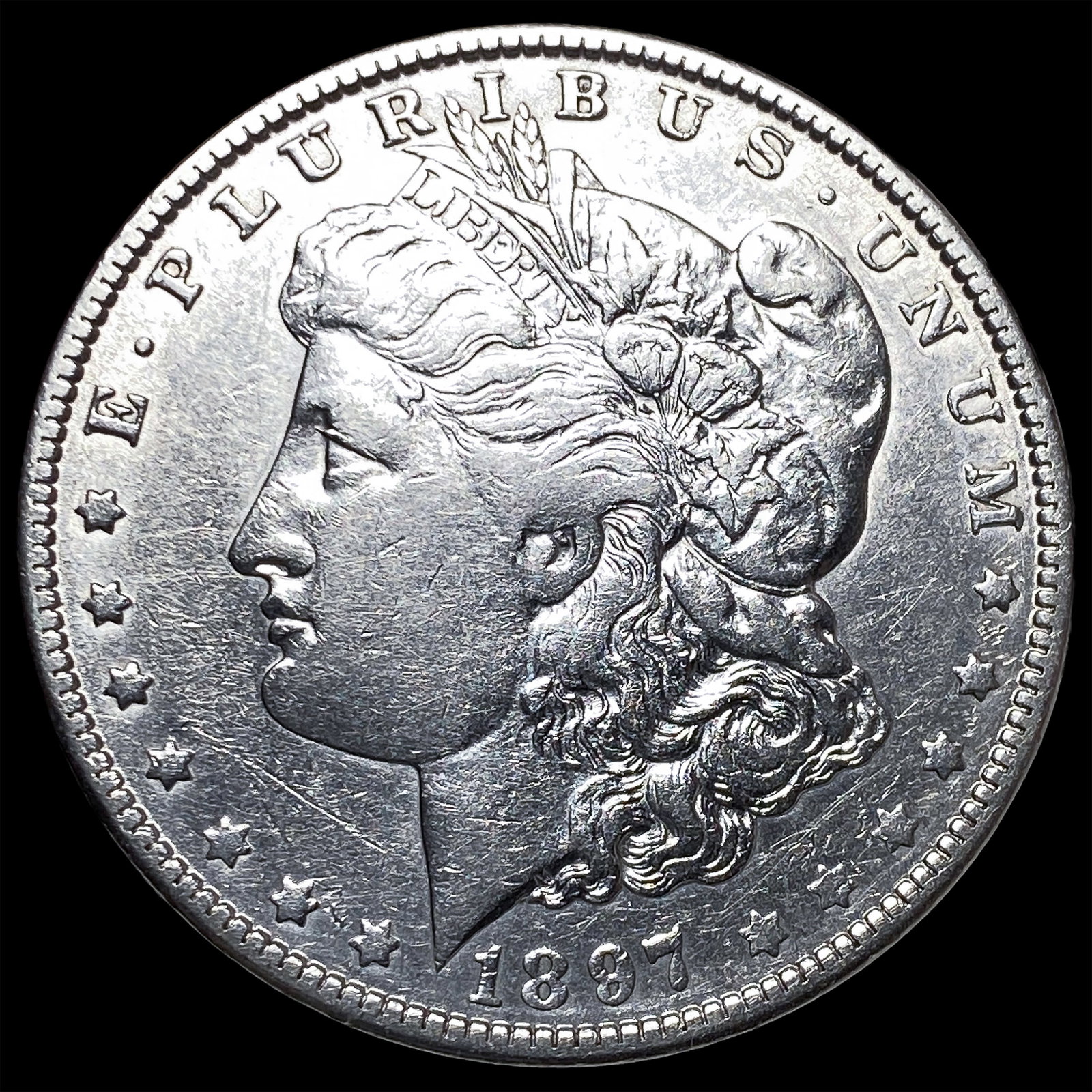 1887-O Silver Morgan Dollar NEARLY UNCIRCULATED: 1887-O Silver Morgan Dollar NEARLY UNCIRCULATED