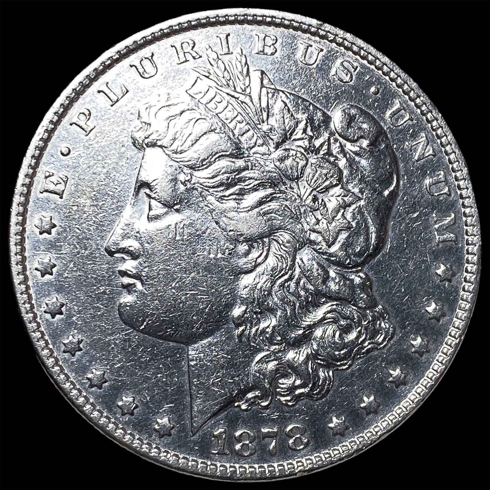 1878 Silver Morgan Dollar NEARLY UNCIRCULATED: 1878 Silver Morgan Dollar NEARLY UNCIRCULATED