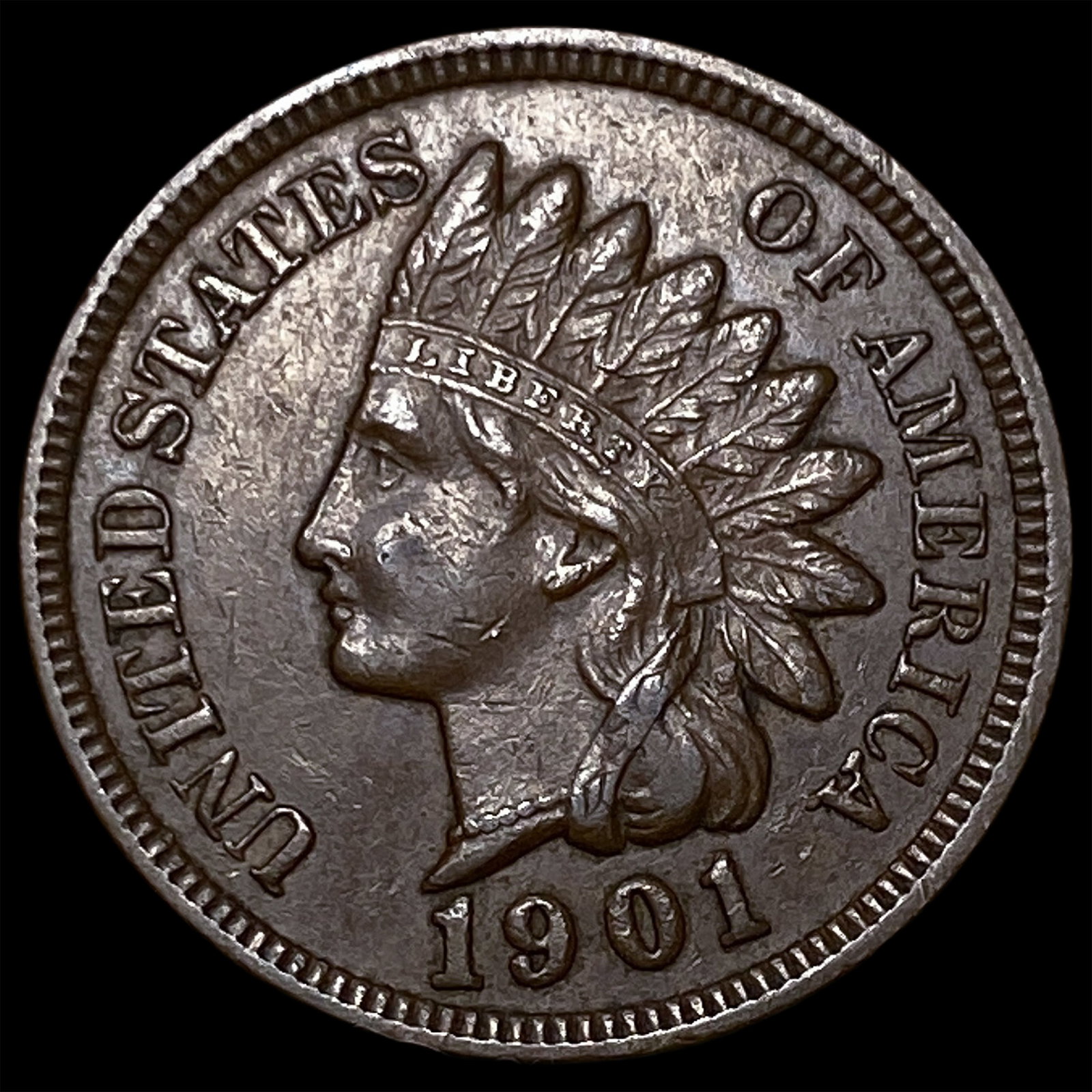 1901 Indian Head Cent CHOICE AU