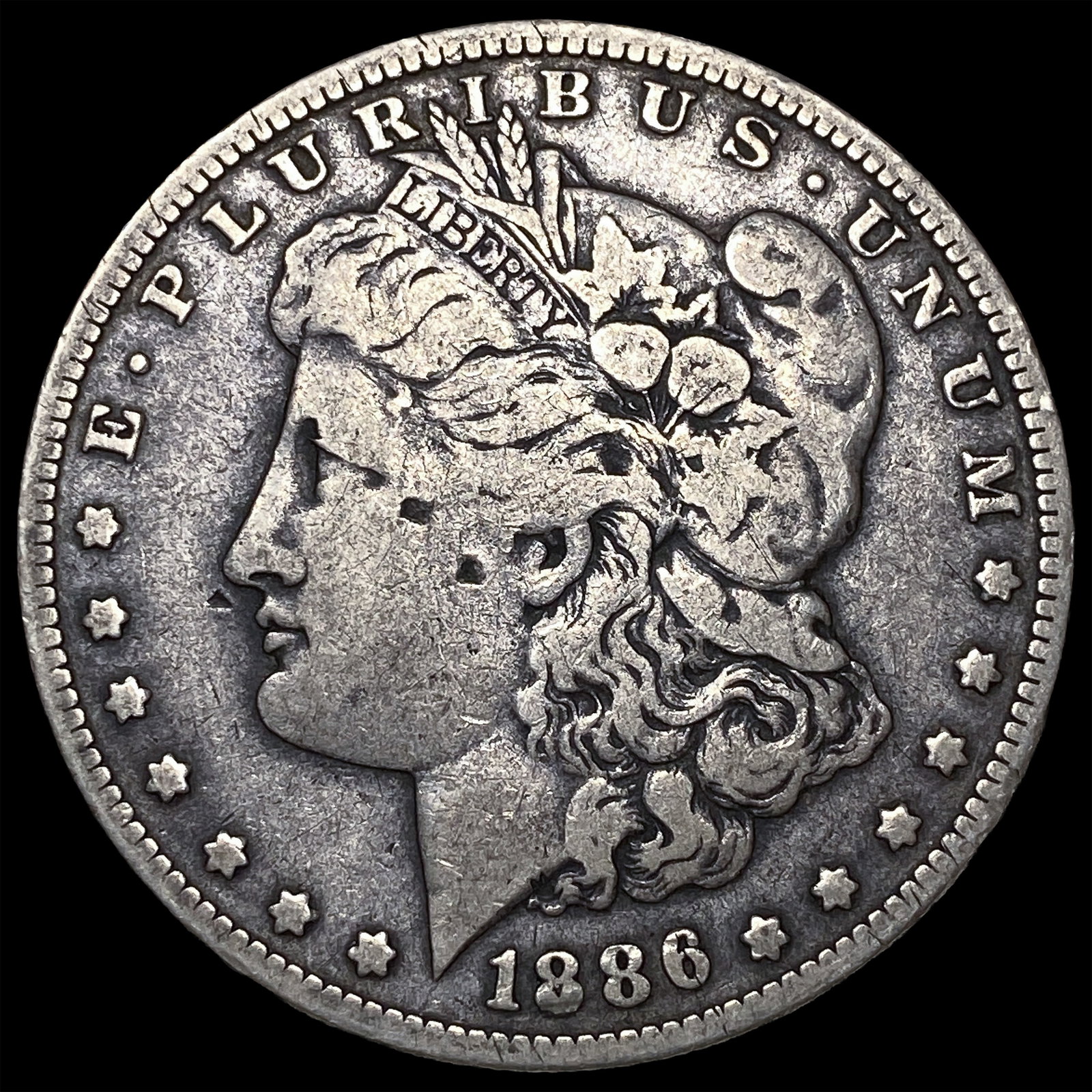 1886-O Silver Morgan Dollar LIGHTLY CIRCULATED