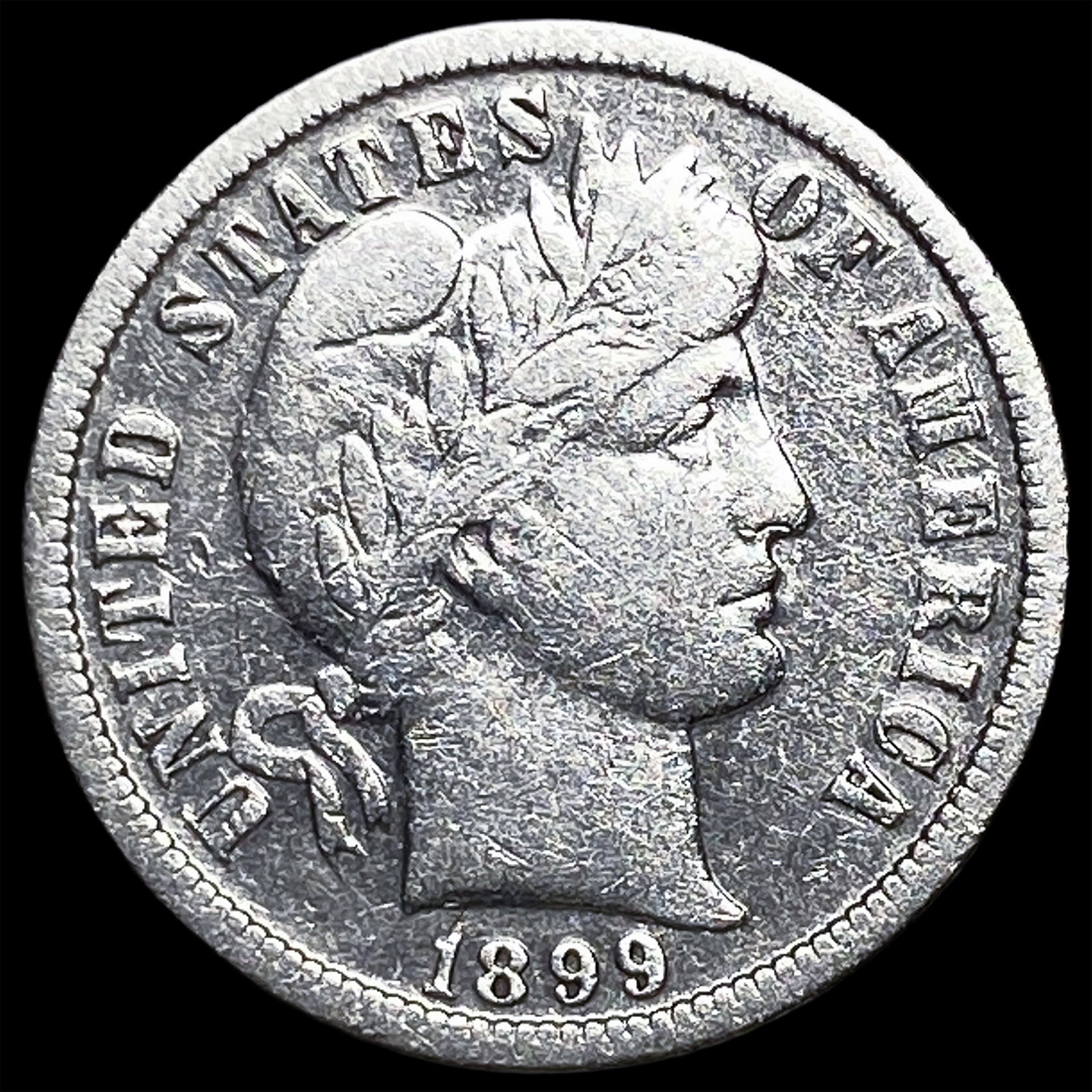 1899-O Silver Barber Dime LIGHTLY CIRCULATED
