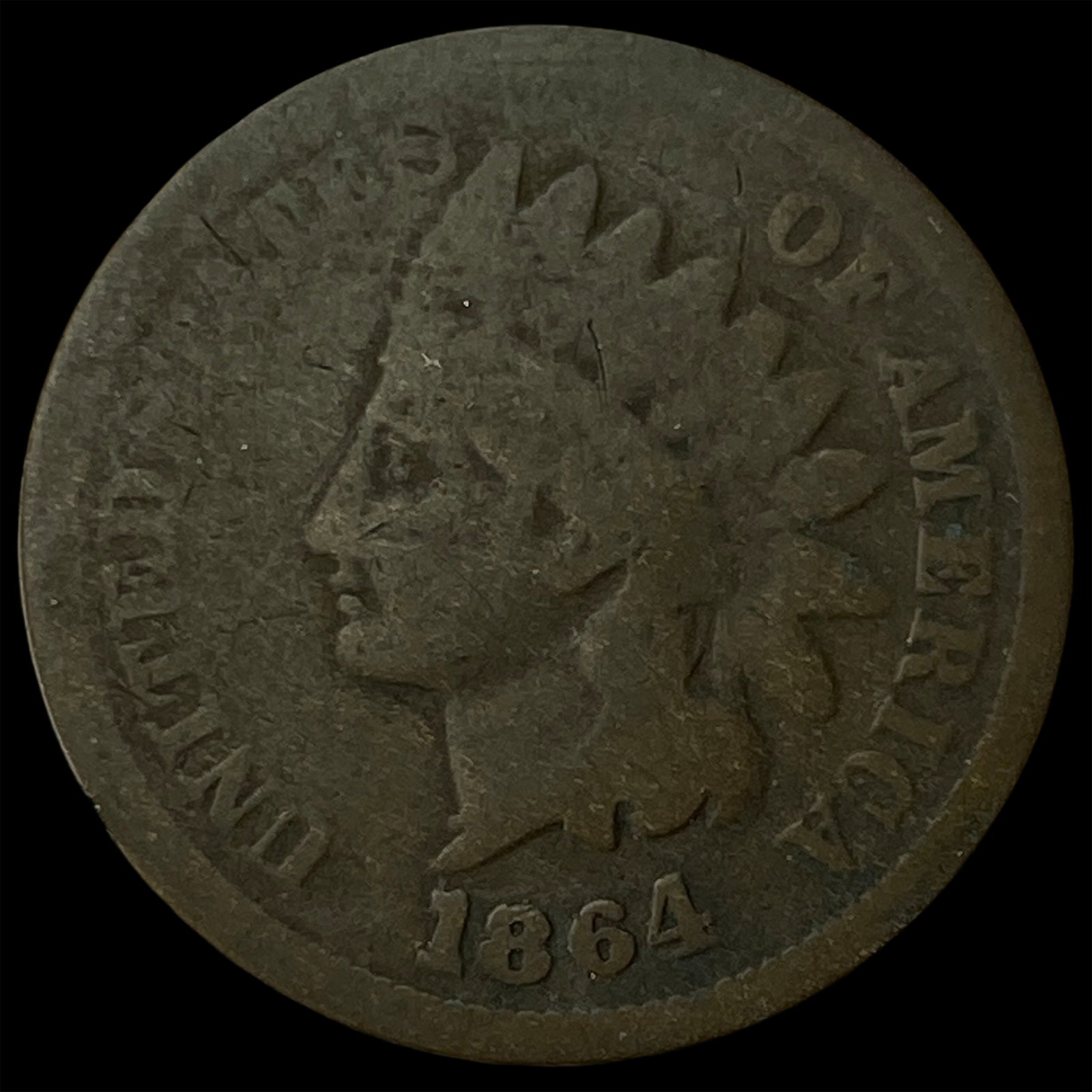 1864 Indian Head Cent NICELY CIRCULATED