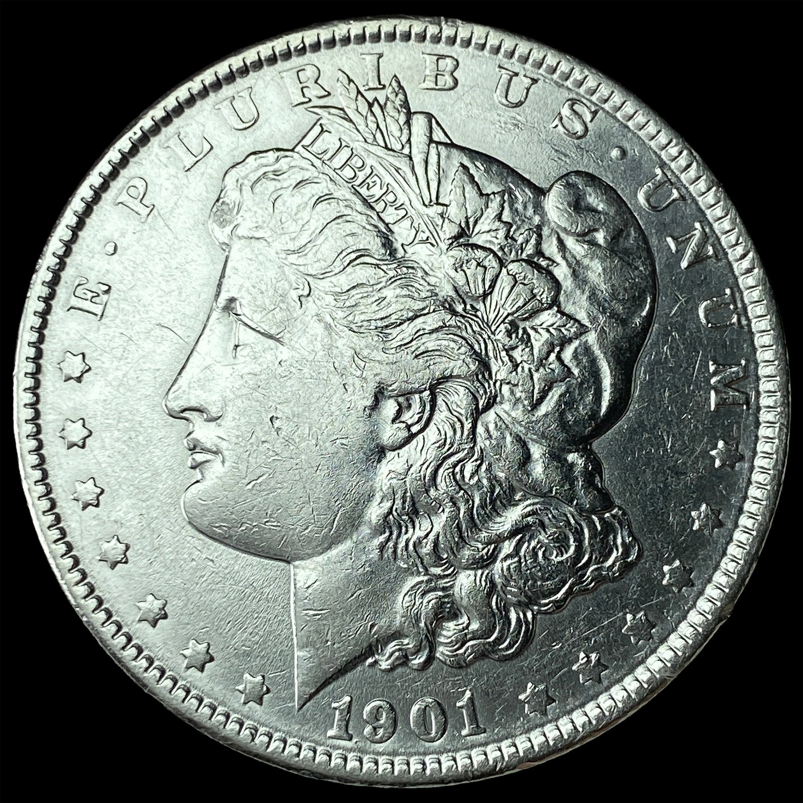 1901 Morgan Silver Dollar CLOSELY UNCIRCULATED: 1901 Morgan Silver Dollar CLOSELY UNCIRCULATED
