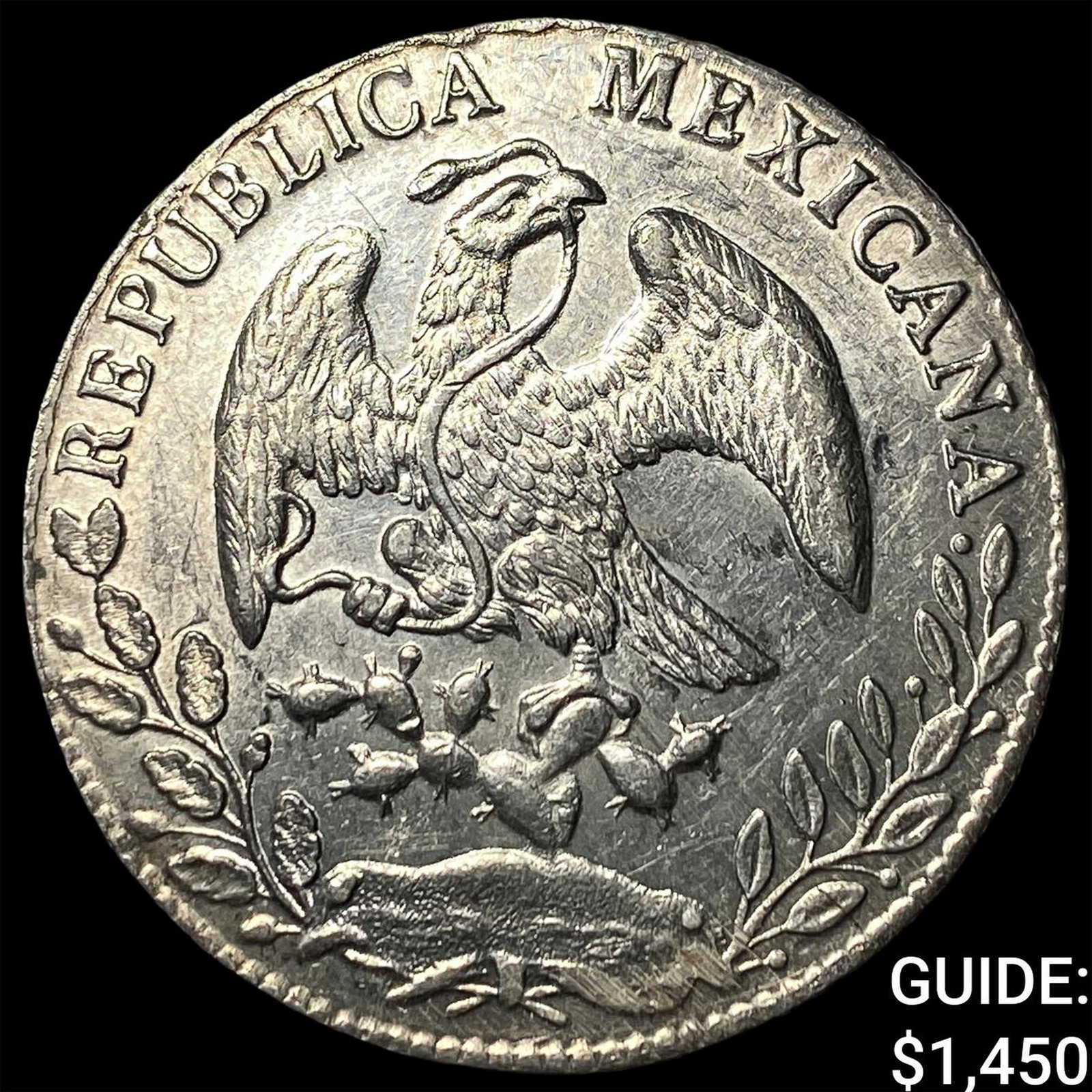 1882 OaAr Mexico Silver 8 Reales PL Fields: 1882 OaAr Mexico Silver 8 Reales PL Fields