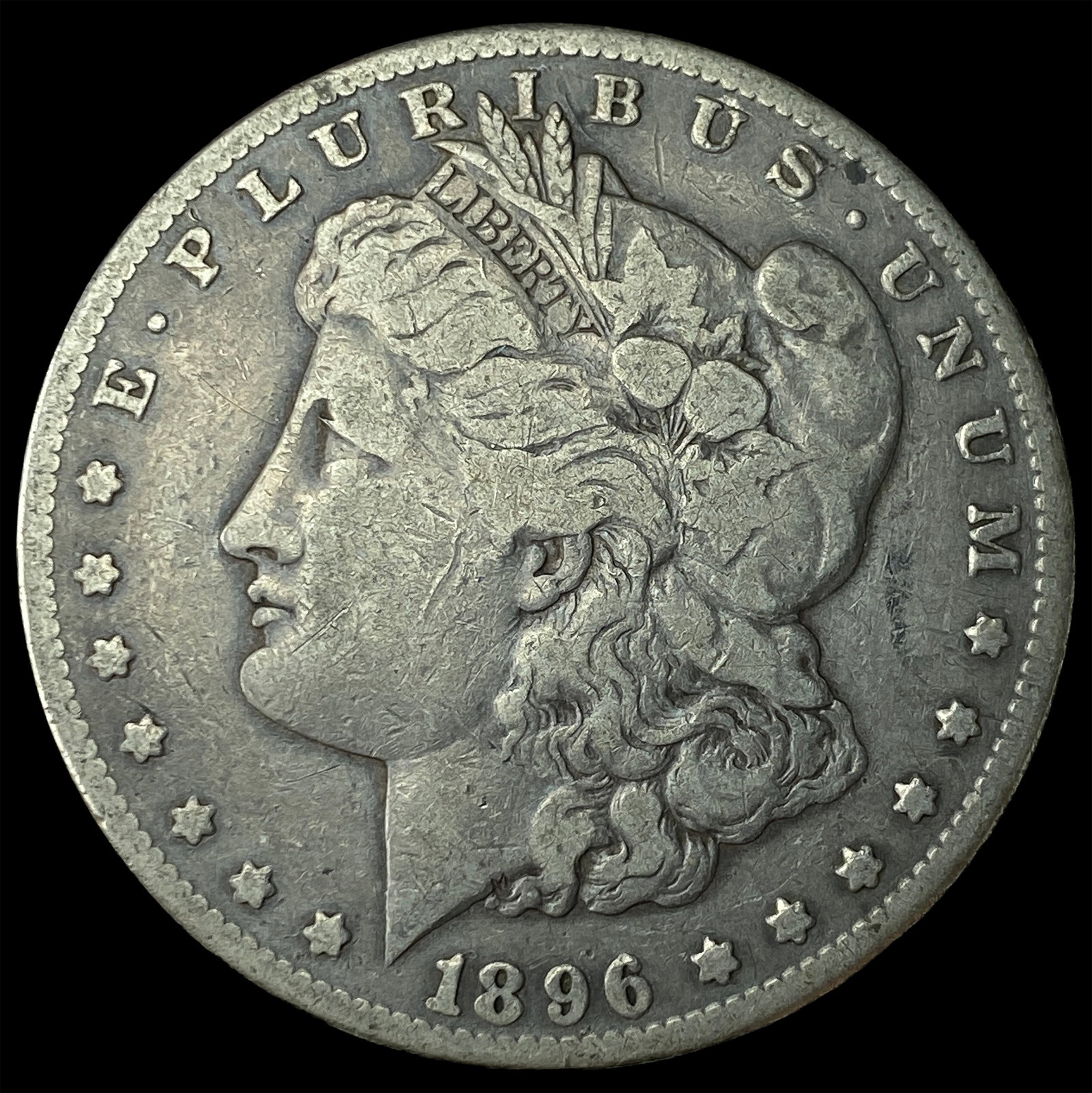 1896-S Silver Morgan Dollar LIGHTLY CIRCULATED: 1896-S Silver Morgan Dollar LIGHTLY CIRCULATED