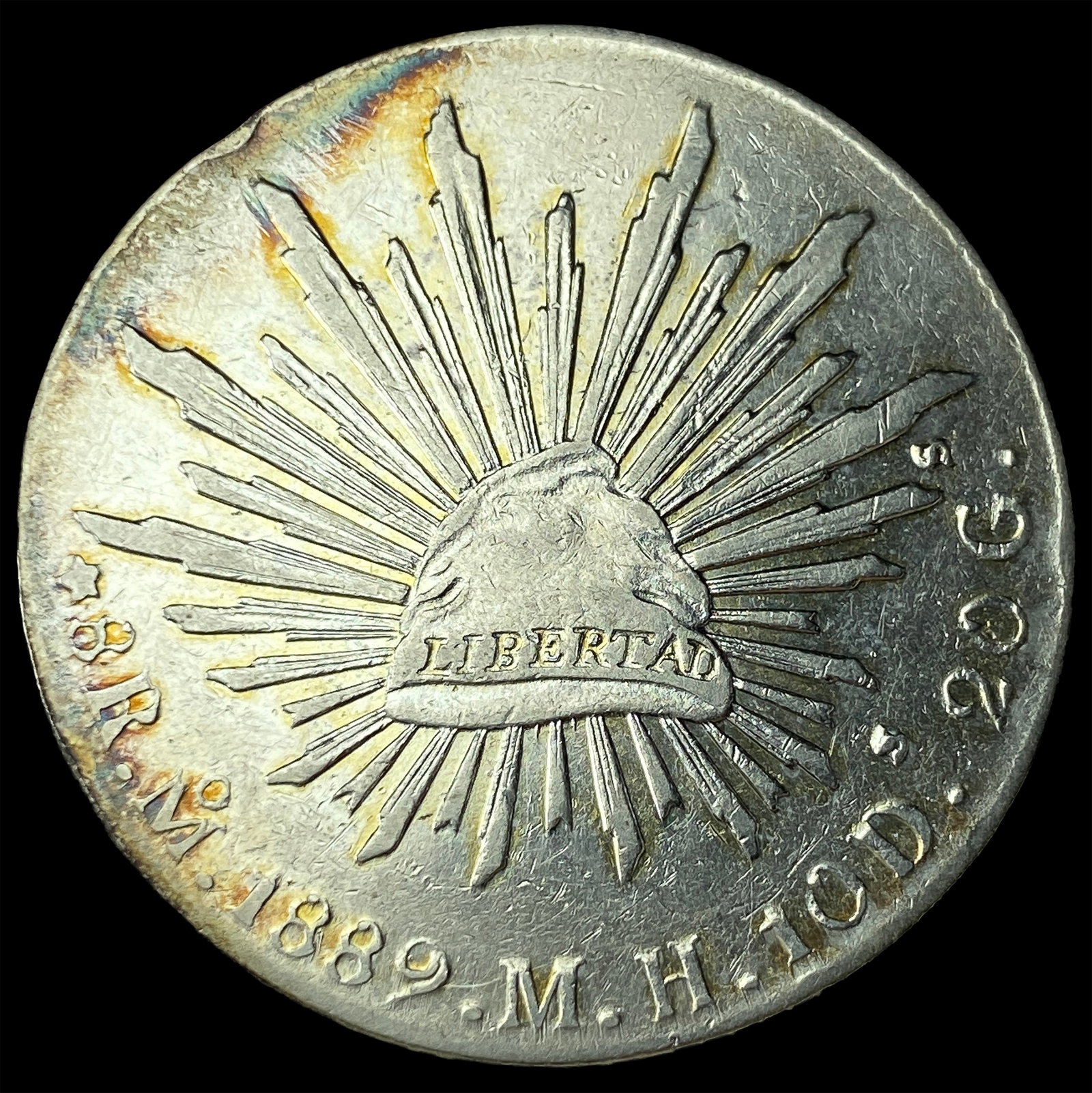 1889-Mo MEXICO Silver 8 Reales UNCIRCULATED (1 of 2)
