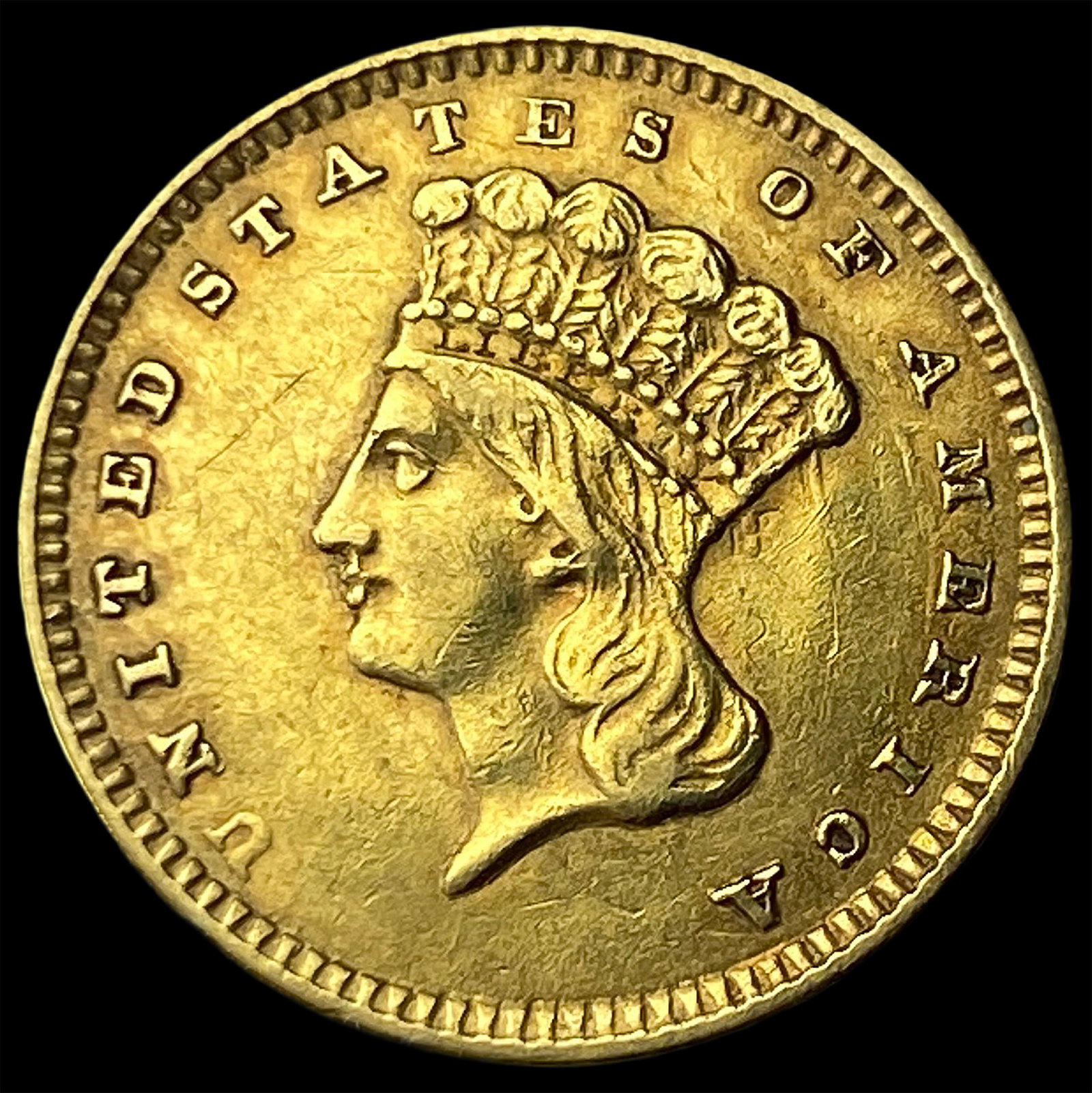 1856 Gold $1 Indian Princess Head UNCIRCULATED: 1856 Gold $1 Indian Princess Head UNCIRCULATED