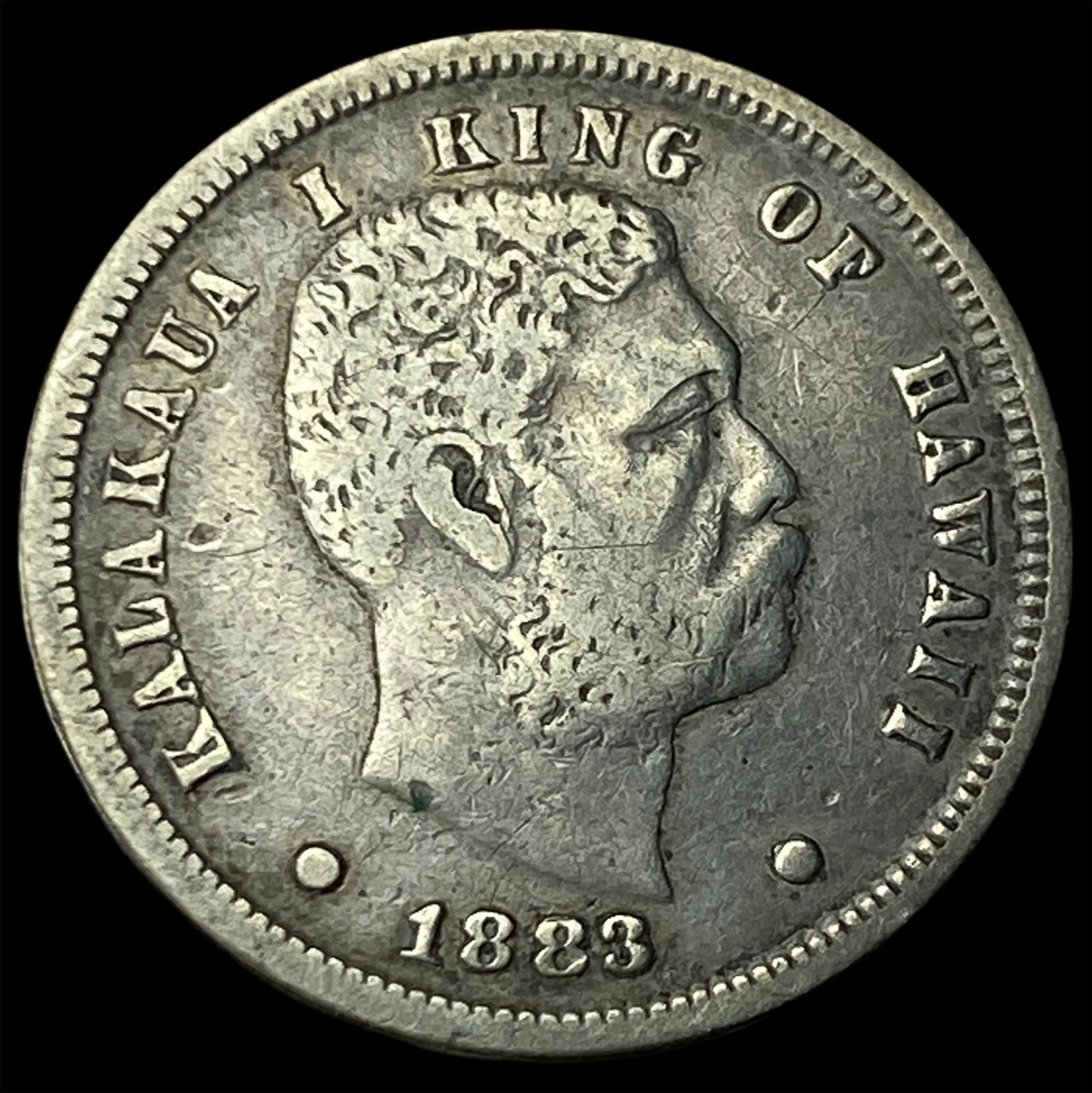 1883 Hawaii Silver Dime NEARLY UNCIRCULATED (1 of 2)