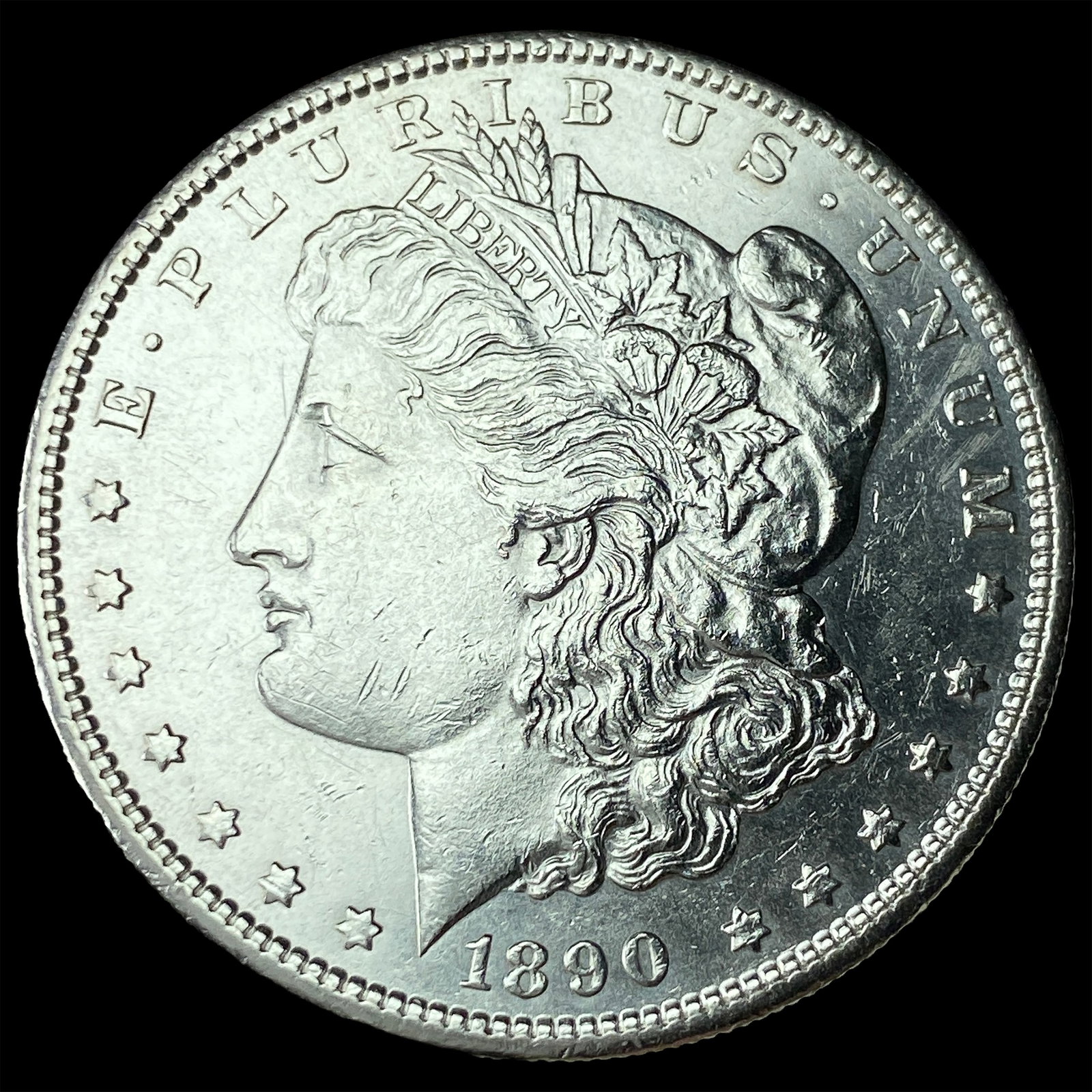 1890-S Silver Morgan Dollar CHOICE BU: 1890-S Silver Morgan Dollar CHOICE BU