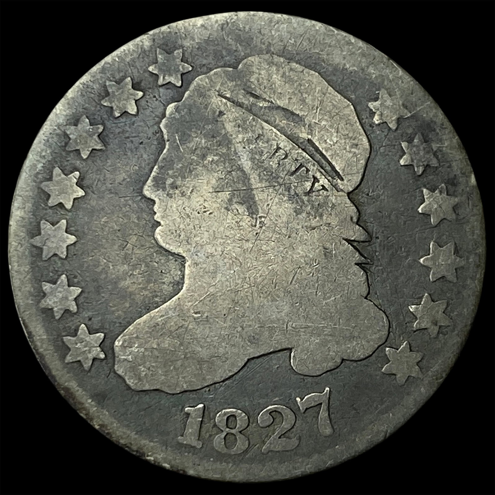 1827 Capped Bust Dime NICELY CIRCULATED (1 of 2)