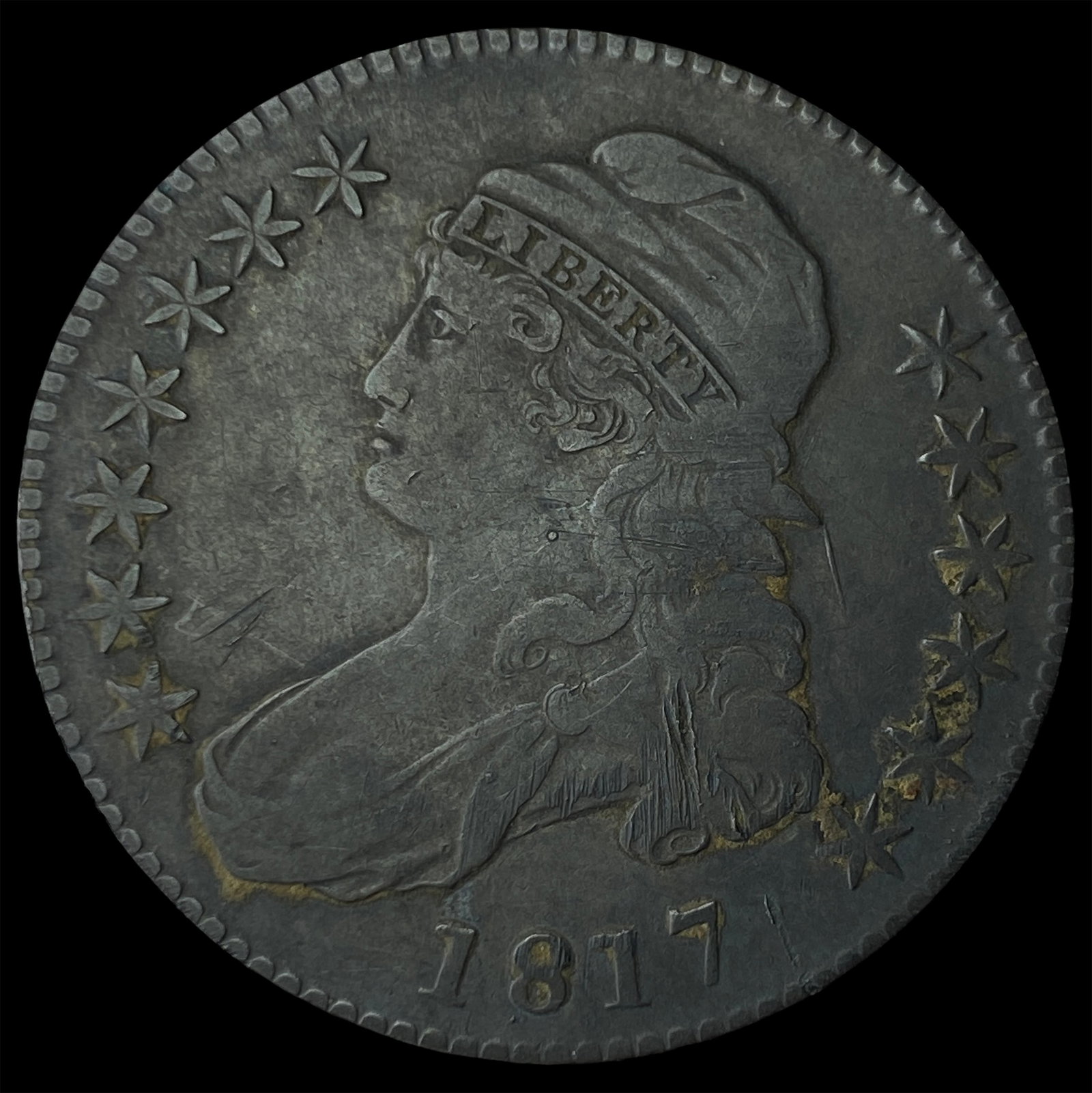 1817 Capped Bust Half Dollar NEARLY UNCIRCULATED (1 of 2)