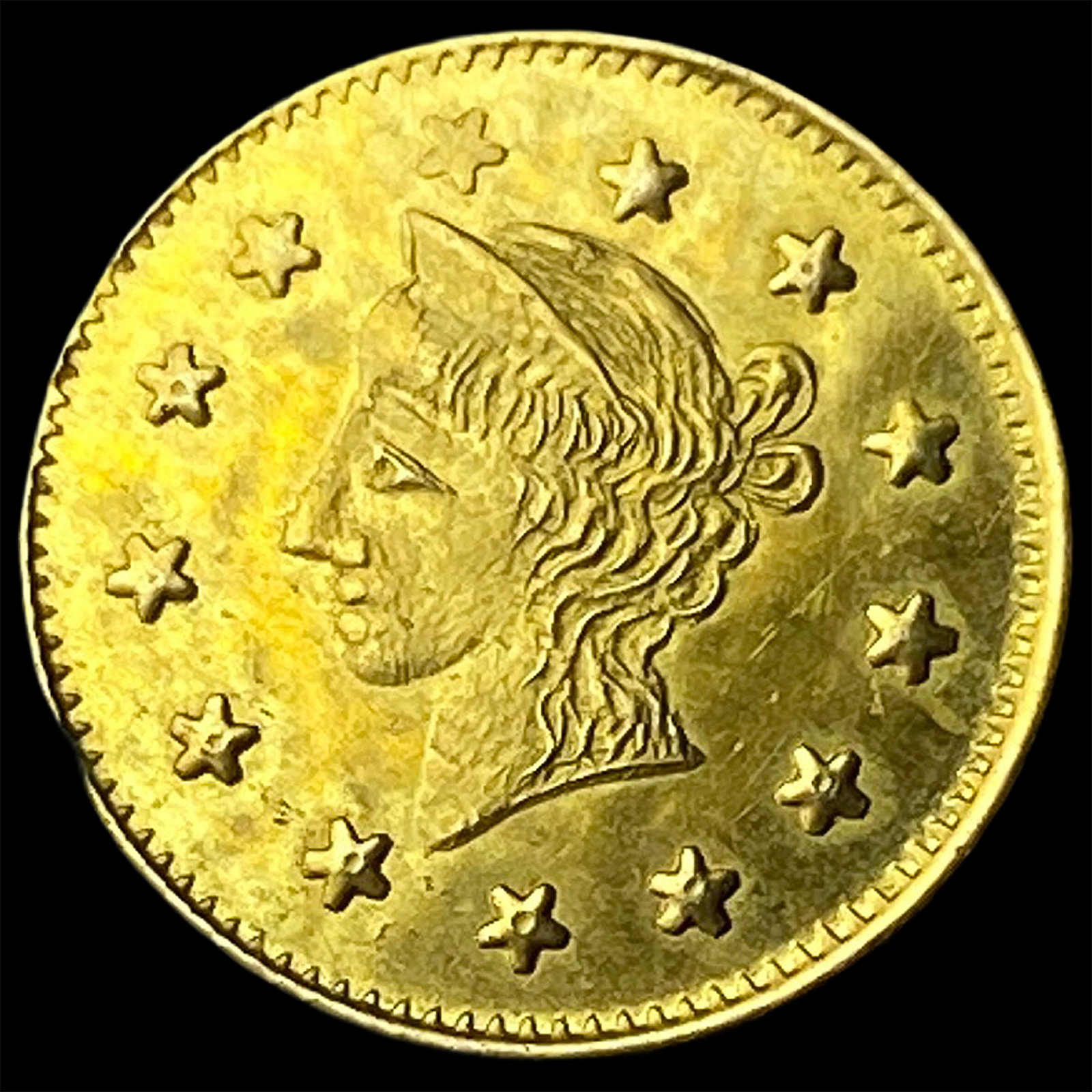 1856 California Gold Token UNCIRCULATED (1 of 2)