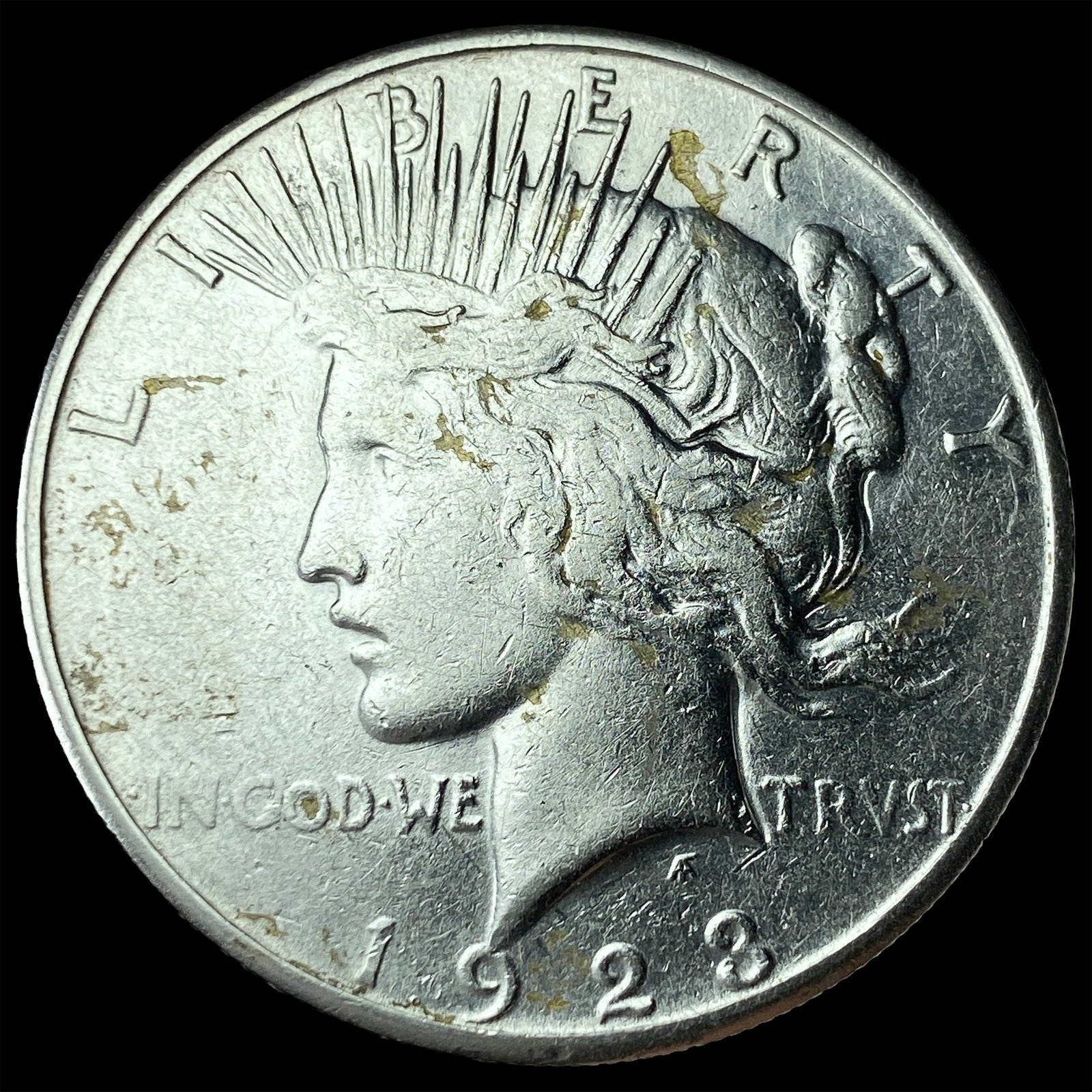1923 Silver Peace Dollar NEARLY UNCIRCULATED