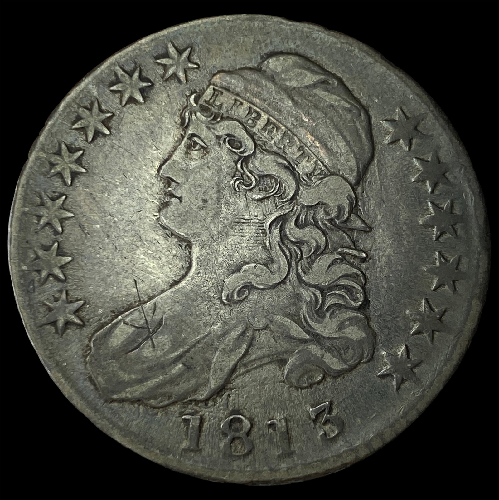 1813 Capped Bust Half Dollar NEARLY UNCIRCULATED (1 of 2)