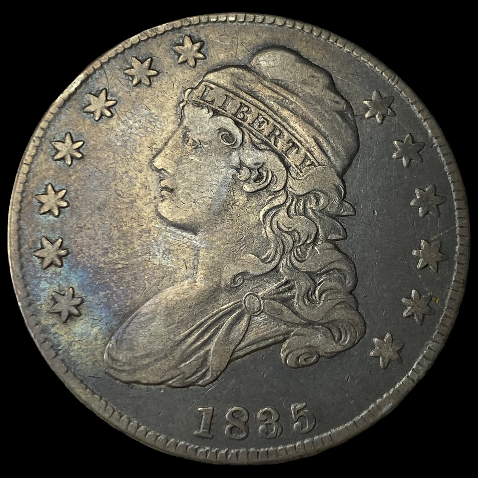 1835 Capped Bust Half Dollar CLOSELY UNCIRCULATED