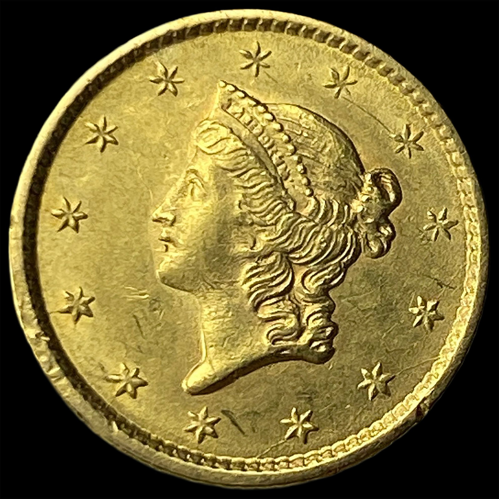 1853 $1 Gold Dollar Type 1 UNCIRCULATED