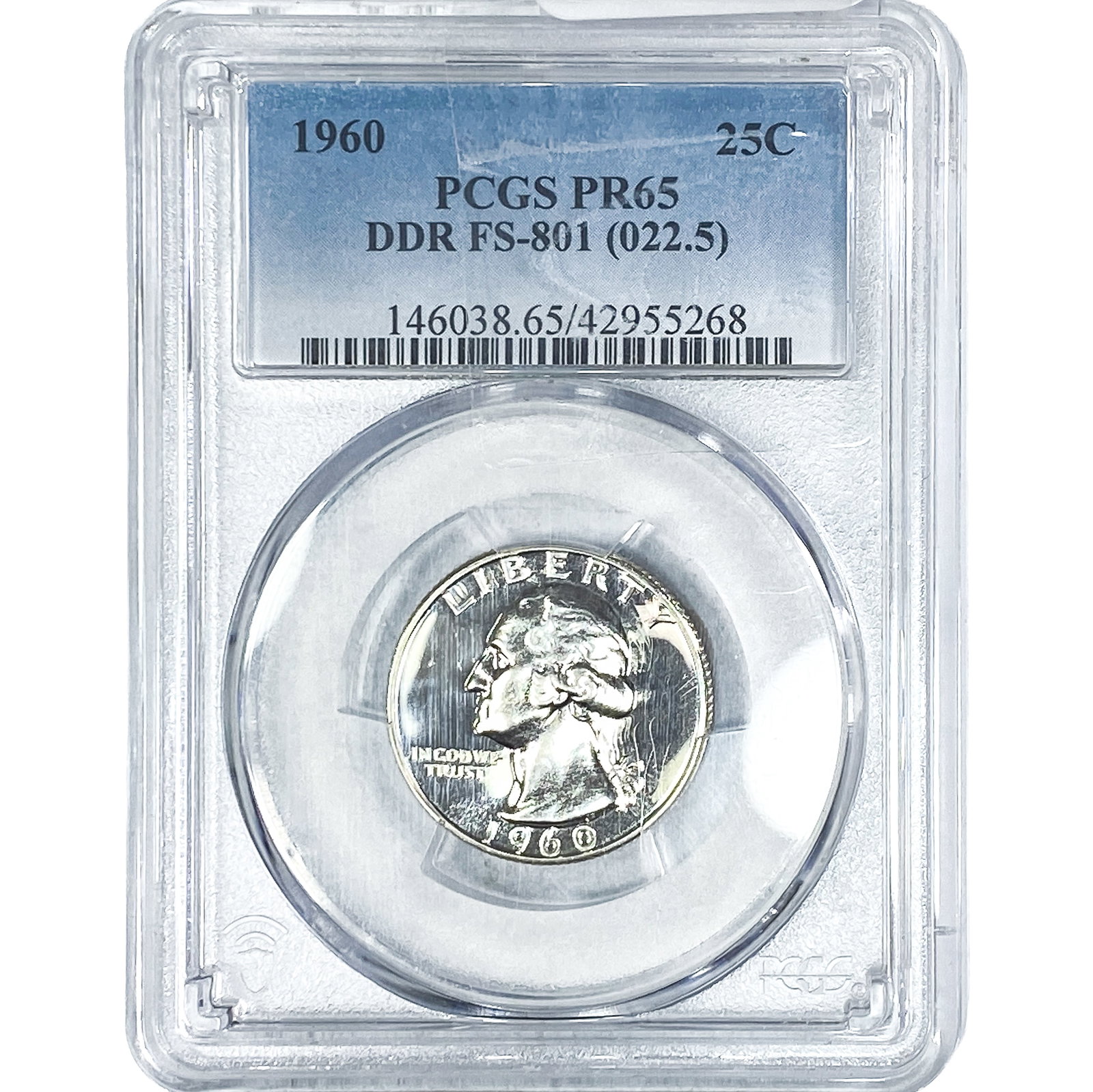 1960 Washington Silver Quarter PCGS PR65 DDR (1 of 2)