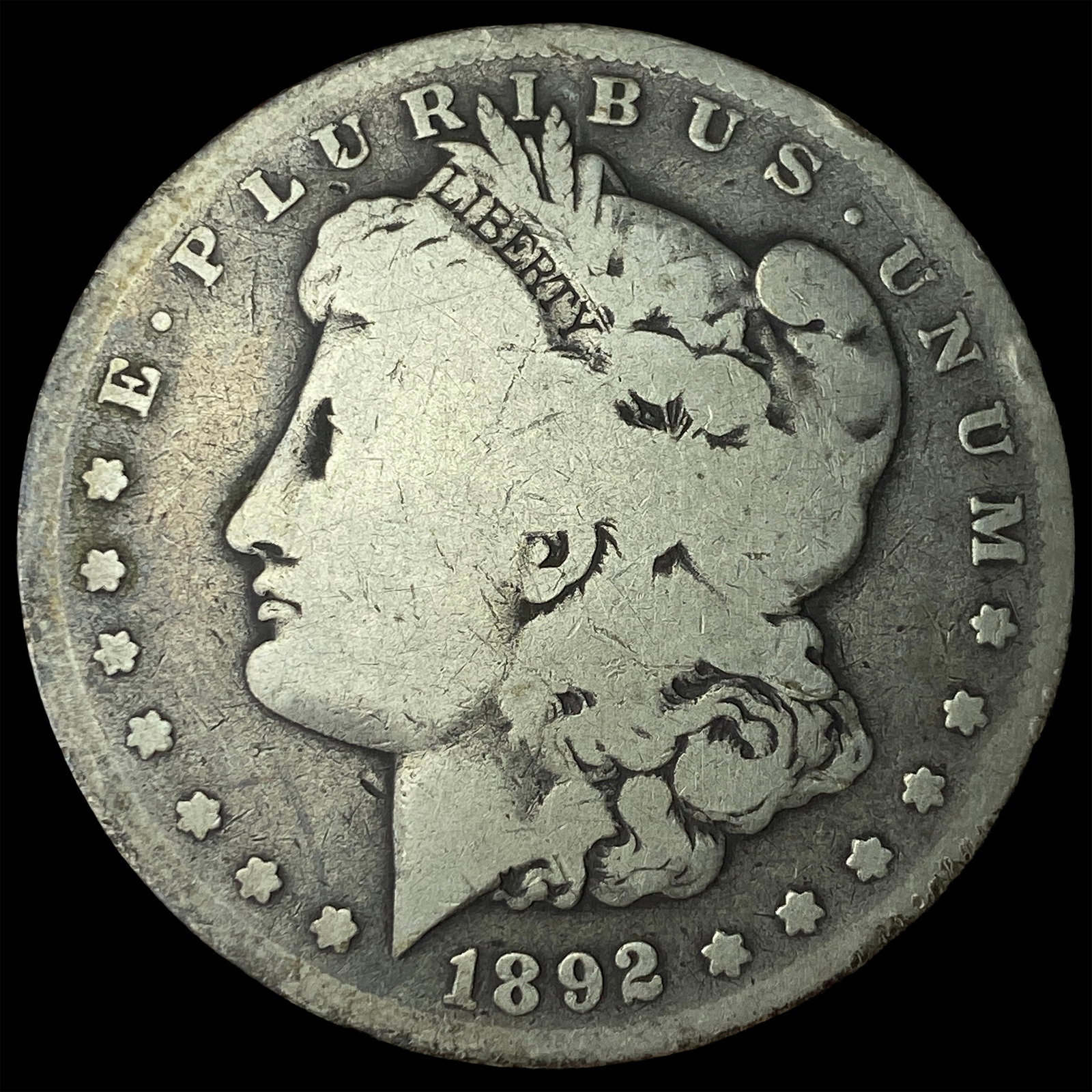 1892 Silver Morgan Dollar NICELY CIRCULATED