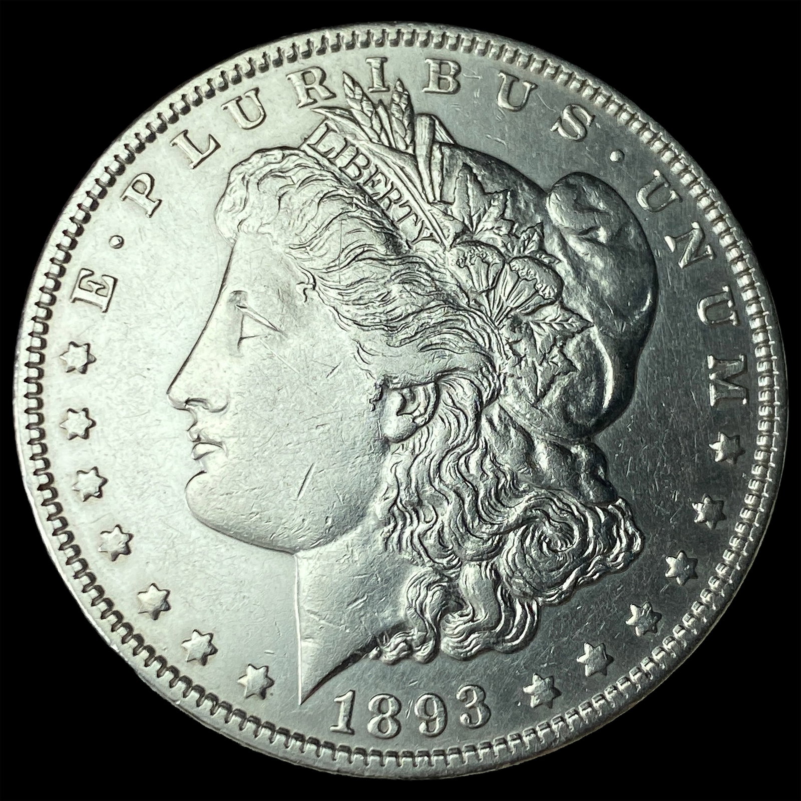 1893-S Silver Morgan Dollar CHOICE AU