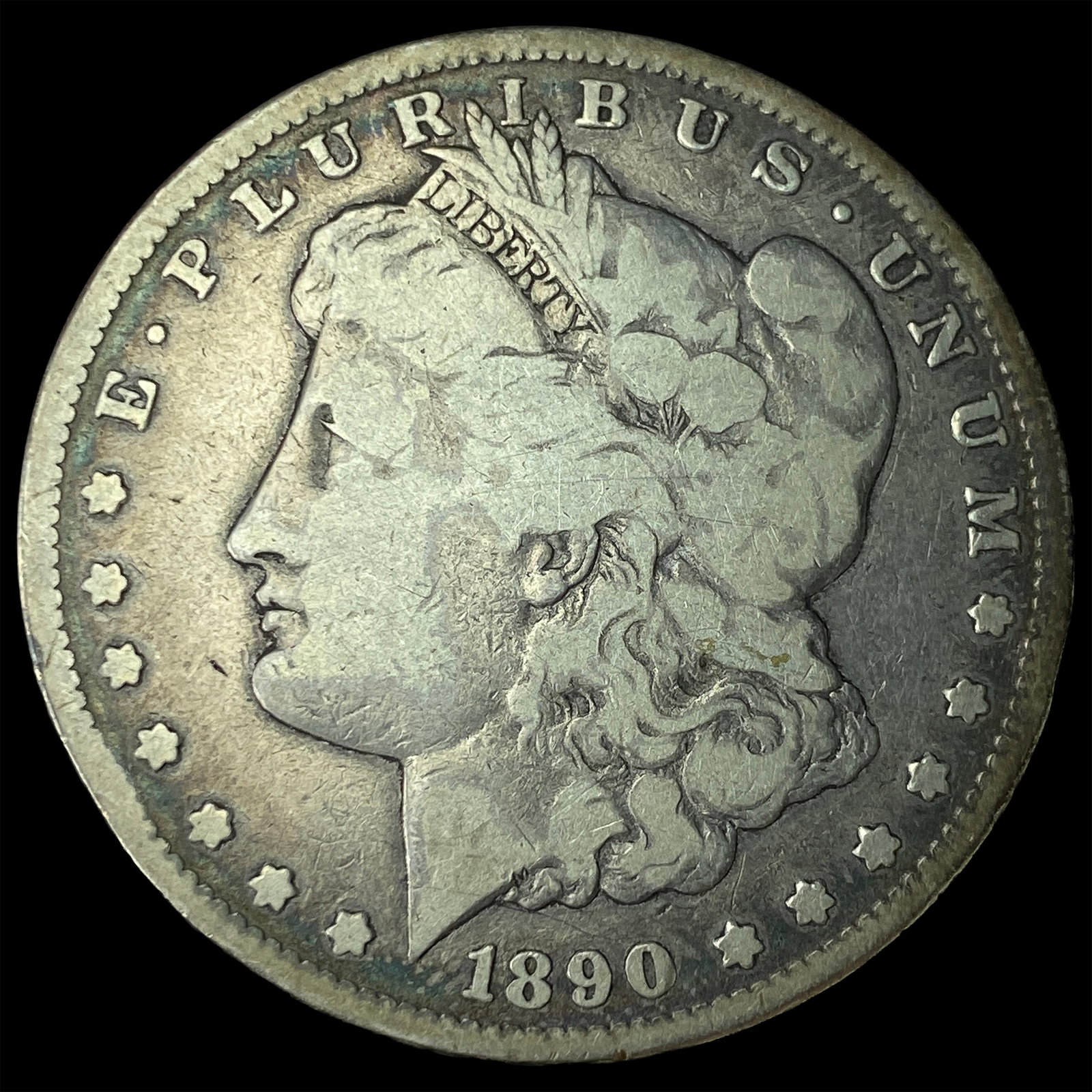 1890-CC Silver Morgan Dollar LIGHTLY CIRCULATED