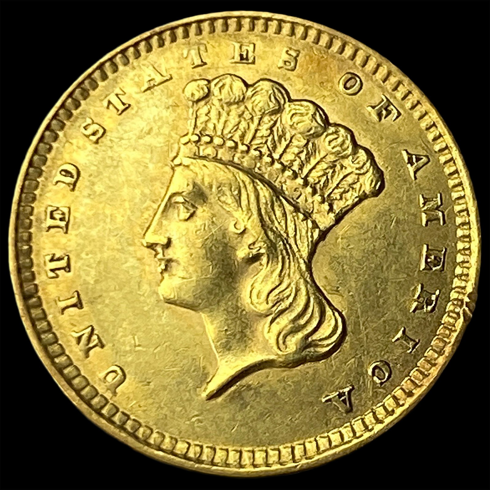 1856 Gold $1 Indian Head Type 2 UNCIRCULATED: 1856 Gold $1 Indian Head Type 2 UNCIRCULATED