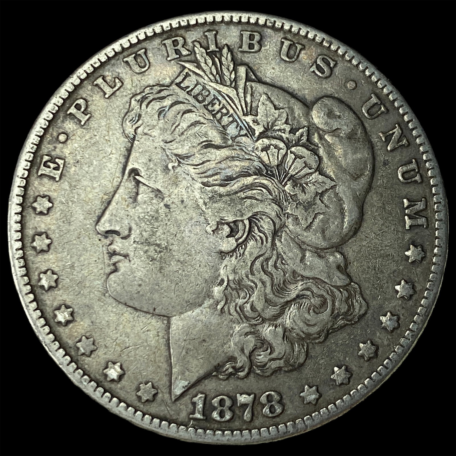 1878 Silver Morgan Dollar NEARLY UNCIRCULATED: 1878 Silver Morgan Dollar NEARLY UNCIRCULATED