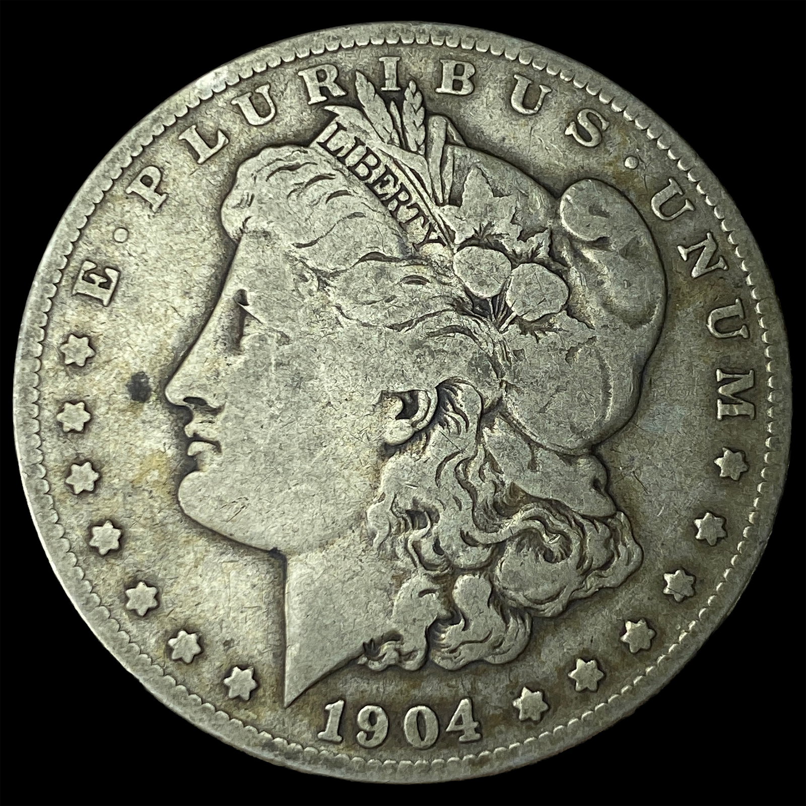 1904-S Silver Morgan Dollar LIGHTLY CIRCULATED