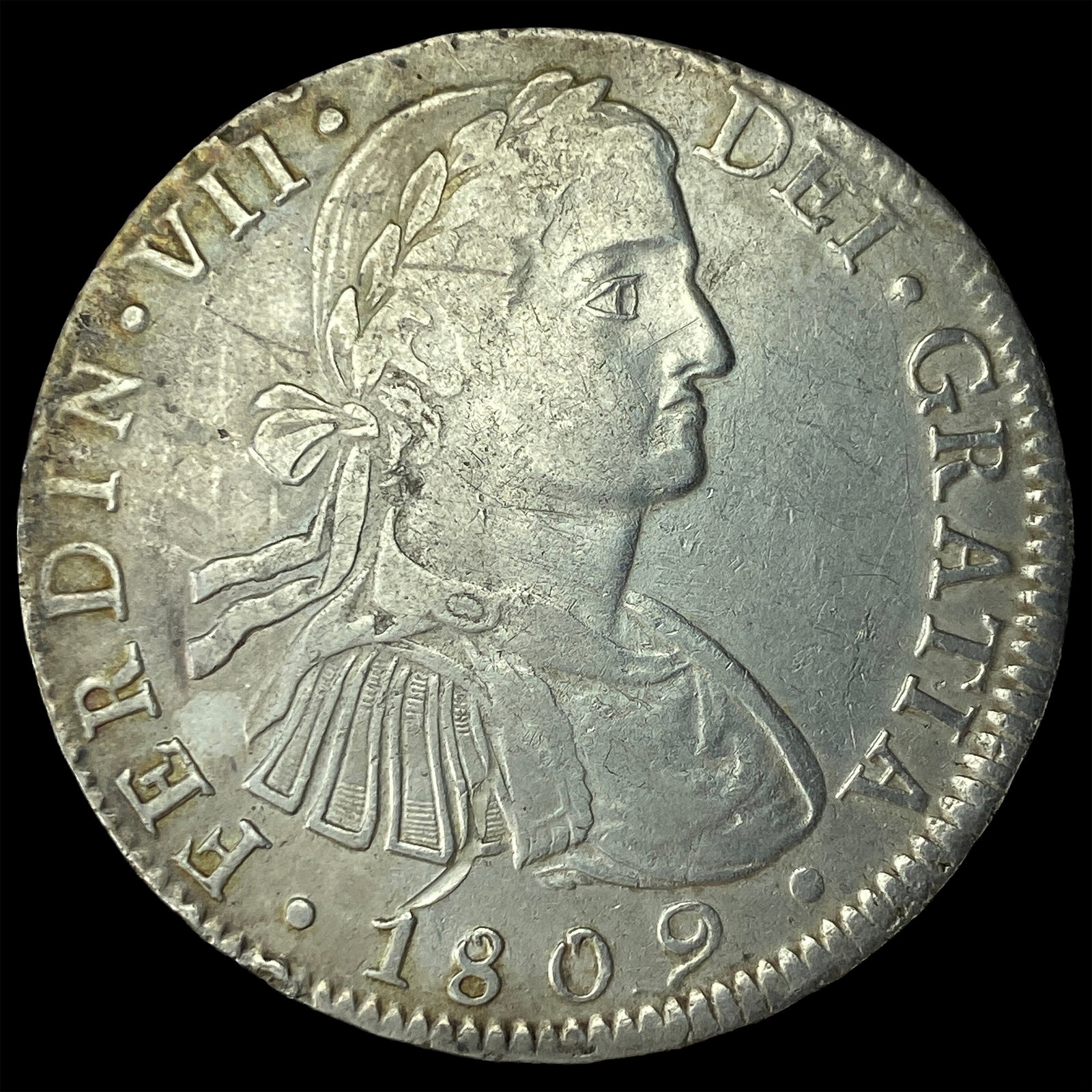 1809-Mo TH Mexico 8 Reales Silver Coin CLOSELY UNCIRCULATED (1 of 2)