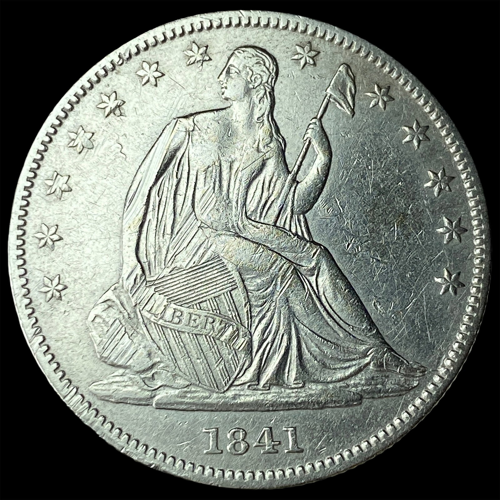 1841-O Silver Half Dollar CHOICE AU
