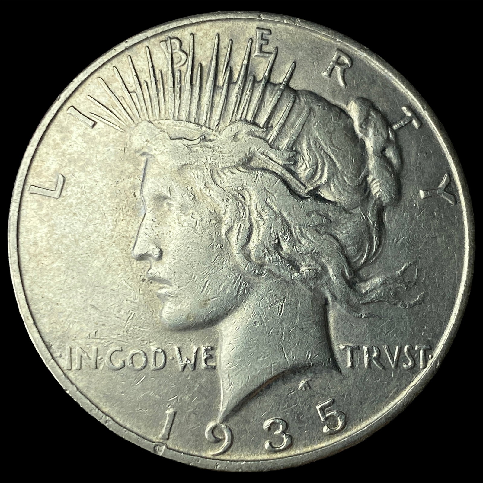 1935 Peace Silver Dollar CLOSELY UNCIRCULATED