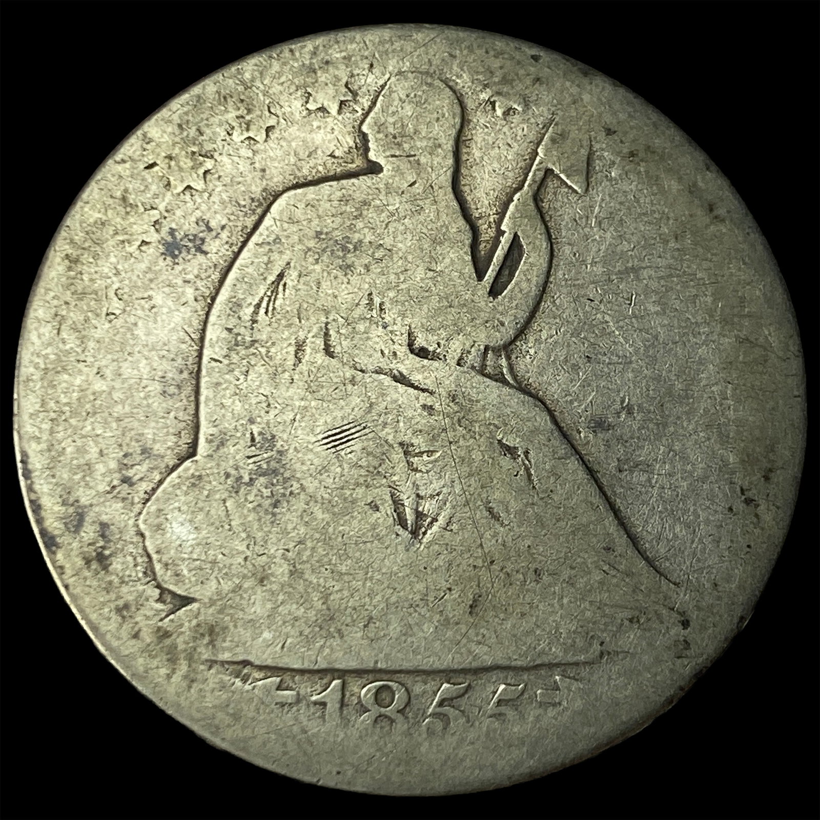 1855-O Silver Half Dollar NICELY CIRCULATED (1 of 2)