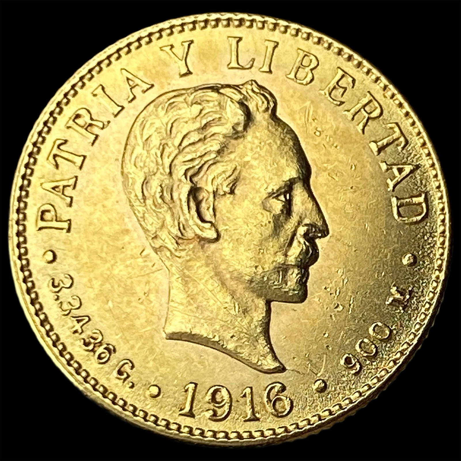 1916 Cuba Gold 2 Pesos UNCIRCULATED (1 of 2)