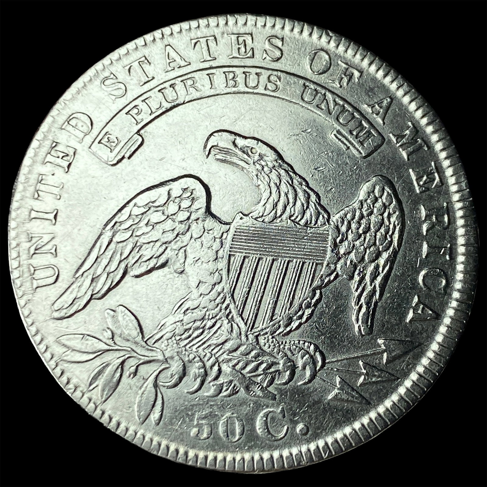 1834 Capped Bust Half Dollar UNCIRCULATED - 2