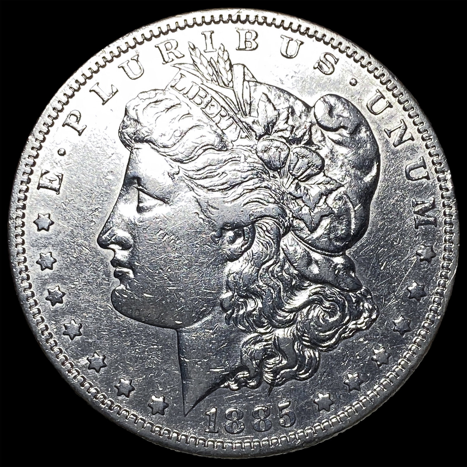 1885-S Silver Morgan Dollar CLOSELY UNCIRCULATED (1 of 2)